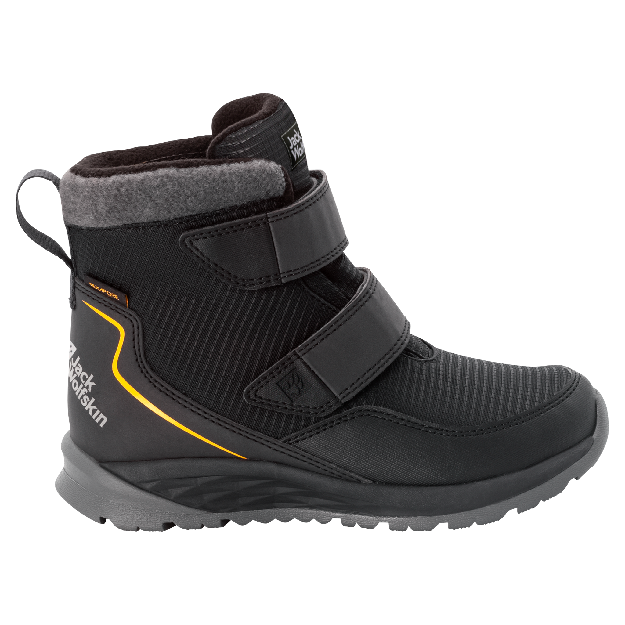 Jack Wolfskin Winterstiefel »POLAR BEAR TEXAPORE MID VC K«, Snowboots, Winterboots, Winterschuhe, wasserdicht, gefüttert