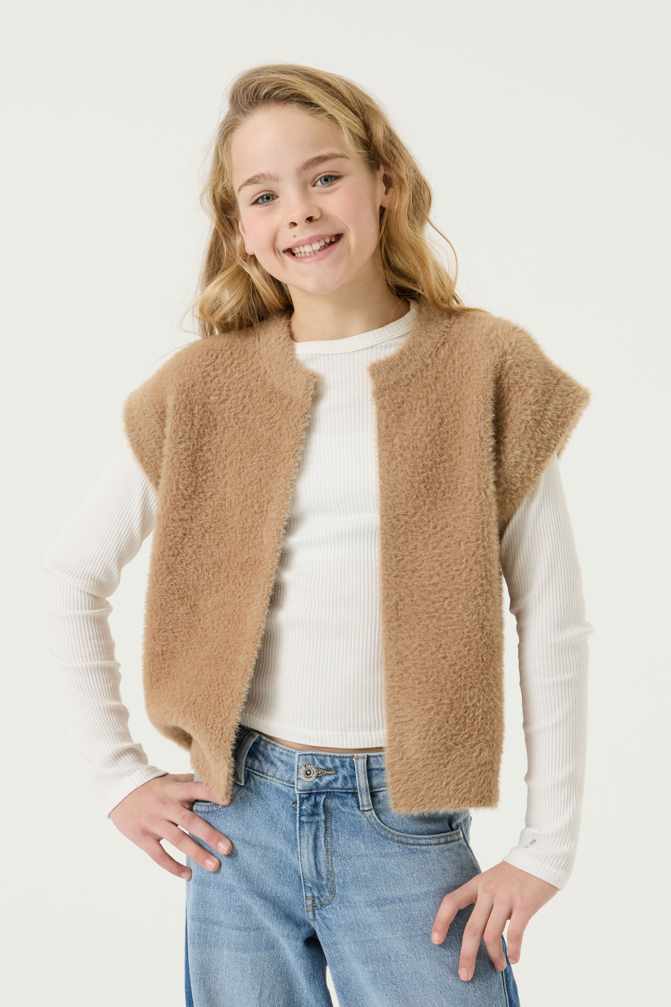 Garcia Strickweste mit Stickerei