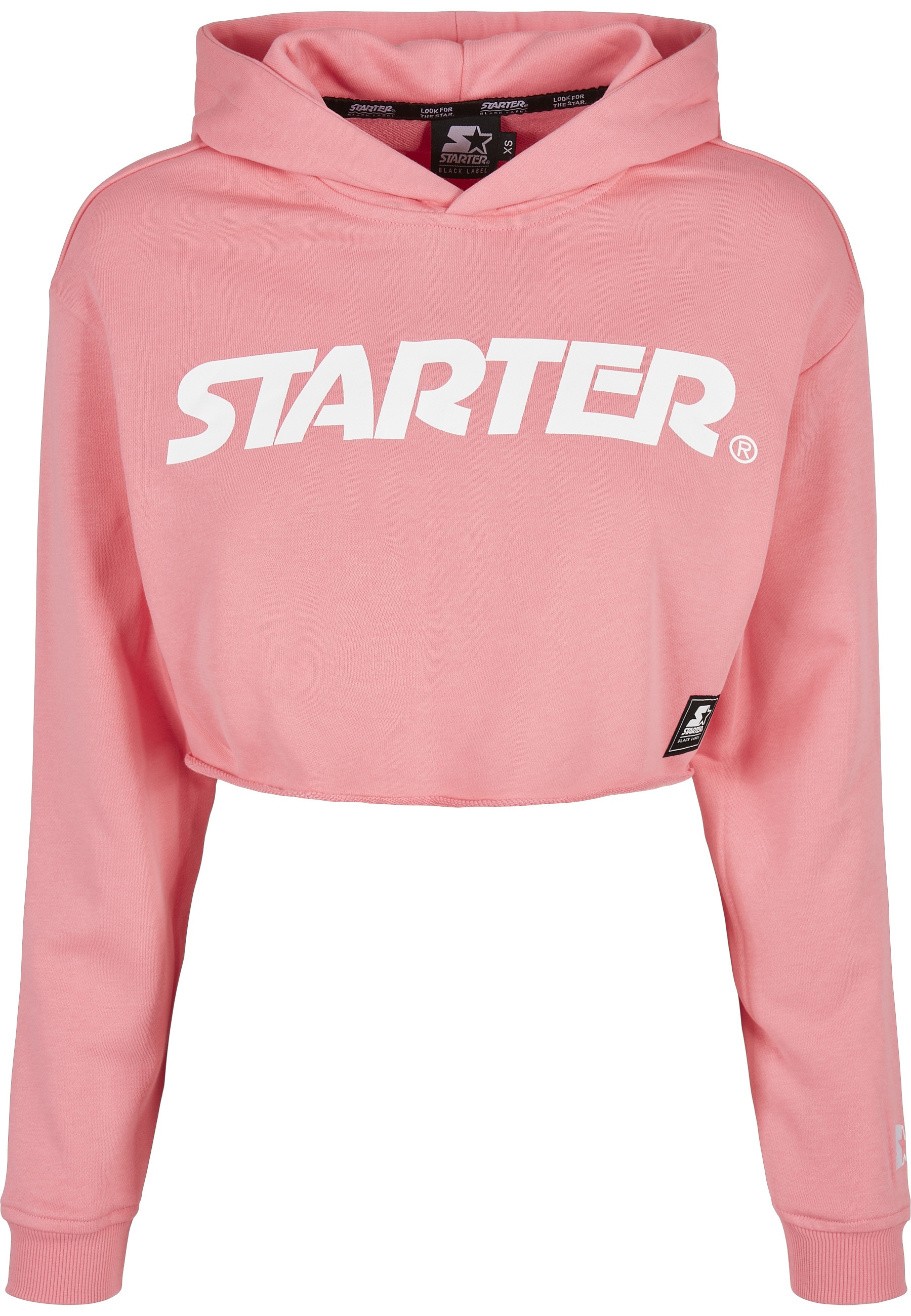 Starter Black Label Rundhalspullover "Starter Black Label Damen Ladies Starter Cropped Hoody" 1 Stk.