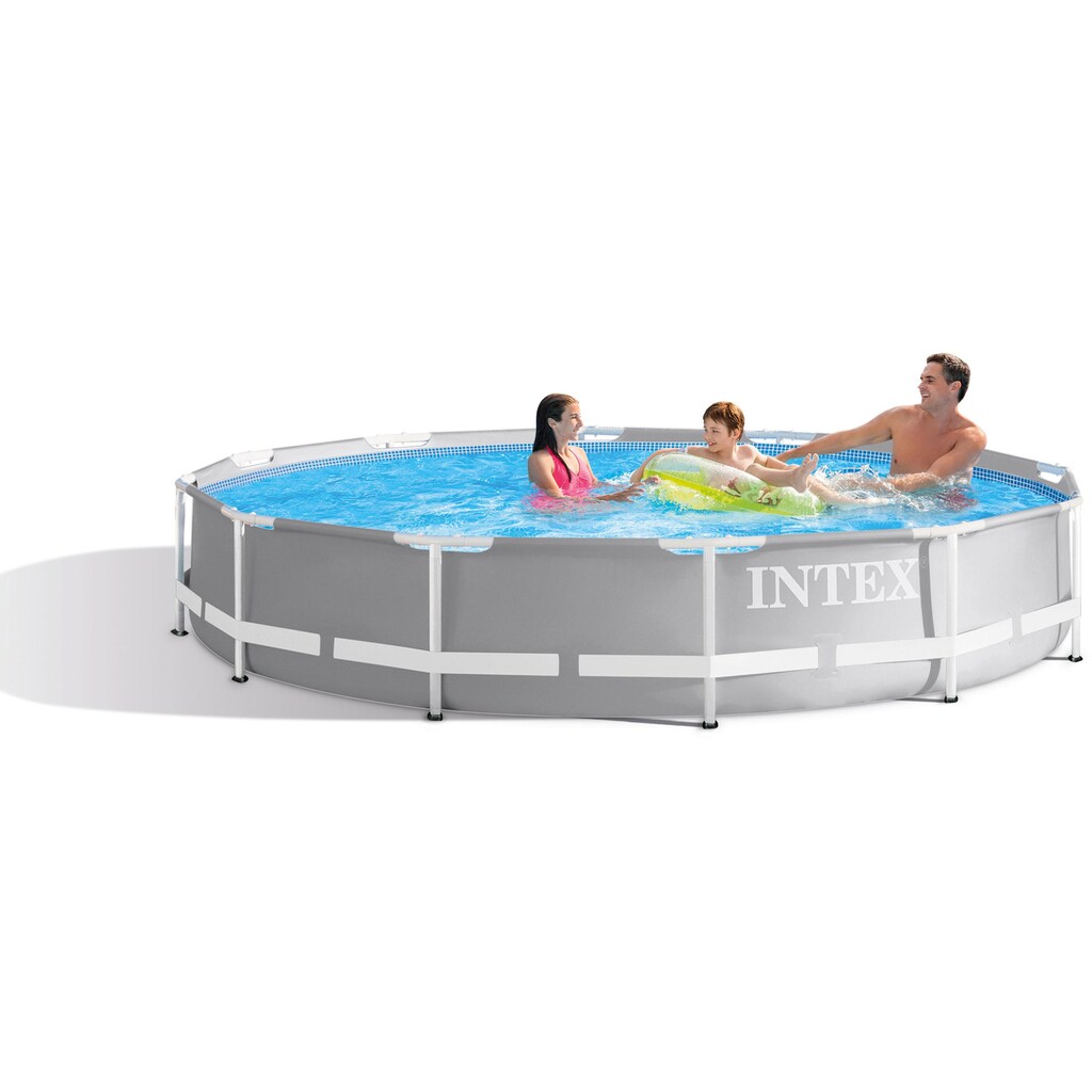 Intex Pool »Prism Frame™ Pool Komplett-Set, Intex«, (Set, 5 tlg.)