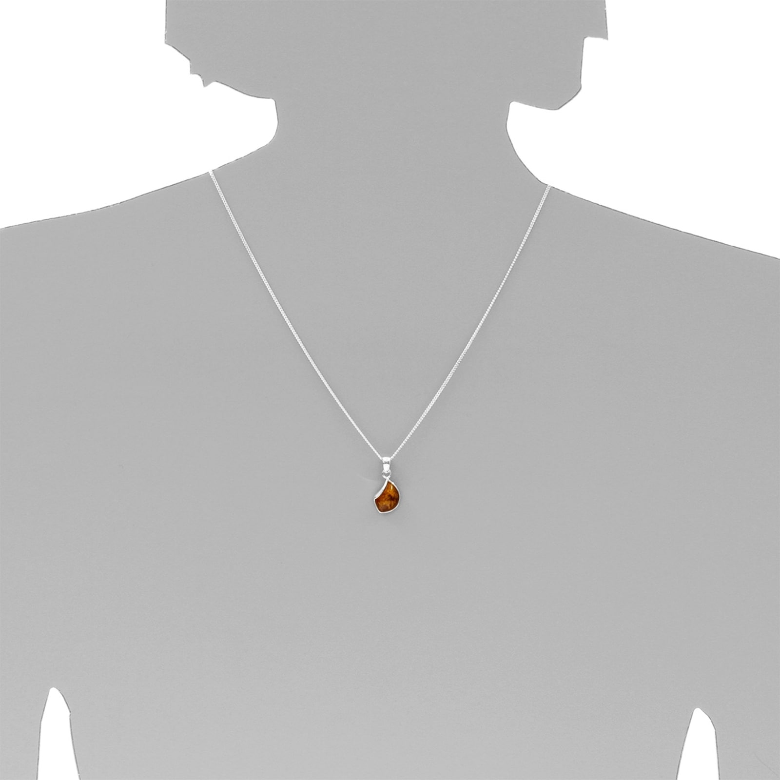 OSTSEE-SCHMUCK Kettenanhänger »- Jula 23 mm - Silber 925/000 - Bernstein«