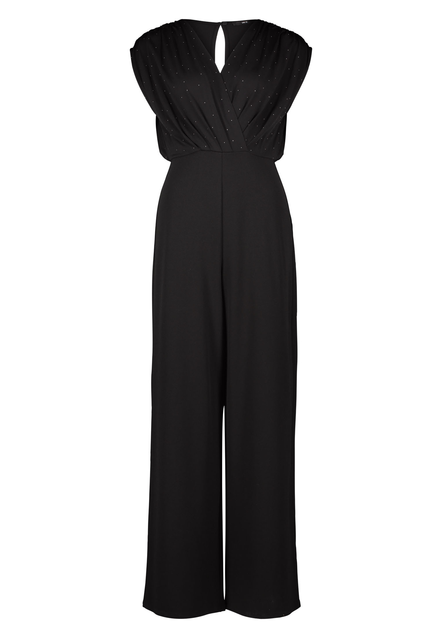 Zero Overall »zero Jumpsuit mit Glitzersteinchen«, (1 tlg.), Wickeldesign