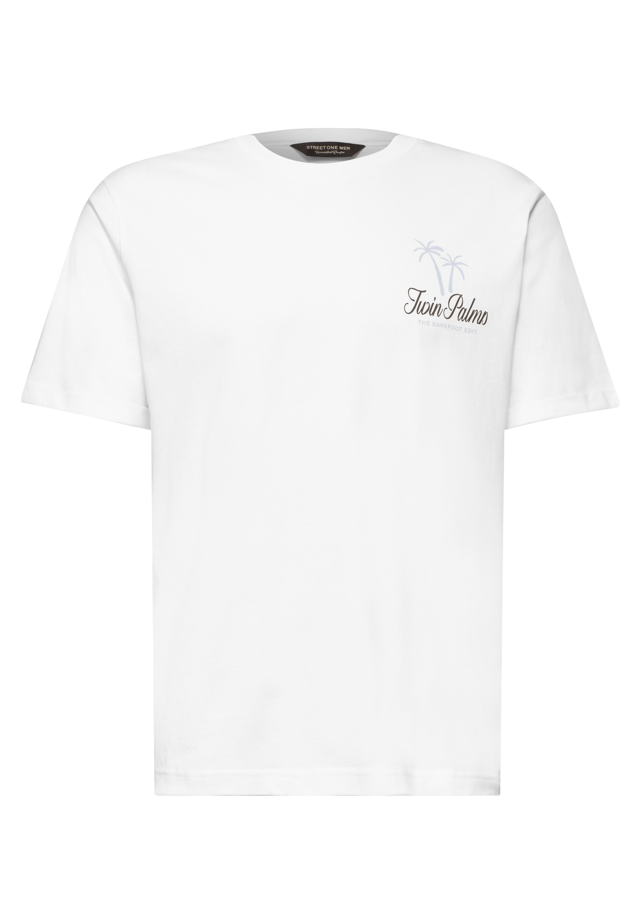 STREET ONE MEN Langarmshirt aus reiner Baumwolle