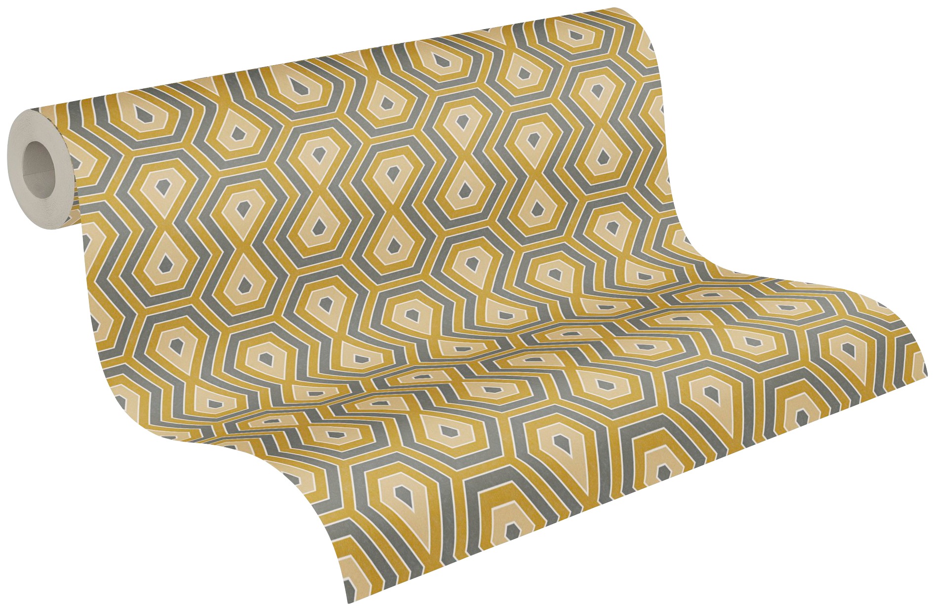 Architects Paper Vliestapete »Jungle Chic«, geometrisch-grafisch-Retro, Geometrische Tapete Retro Vintage Tapeten Wohnzimmer Schlafzimmer Flur