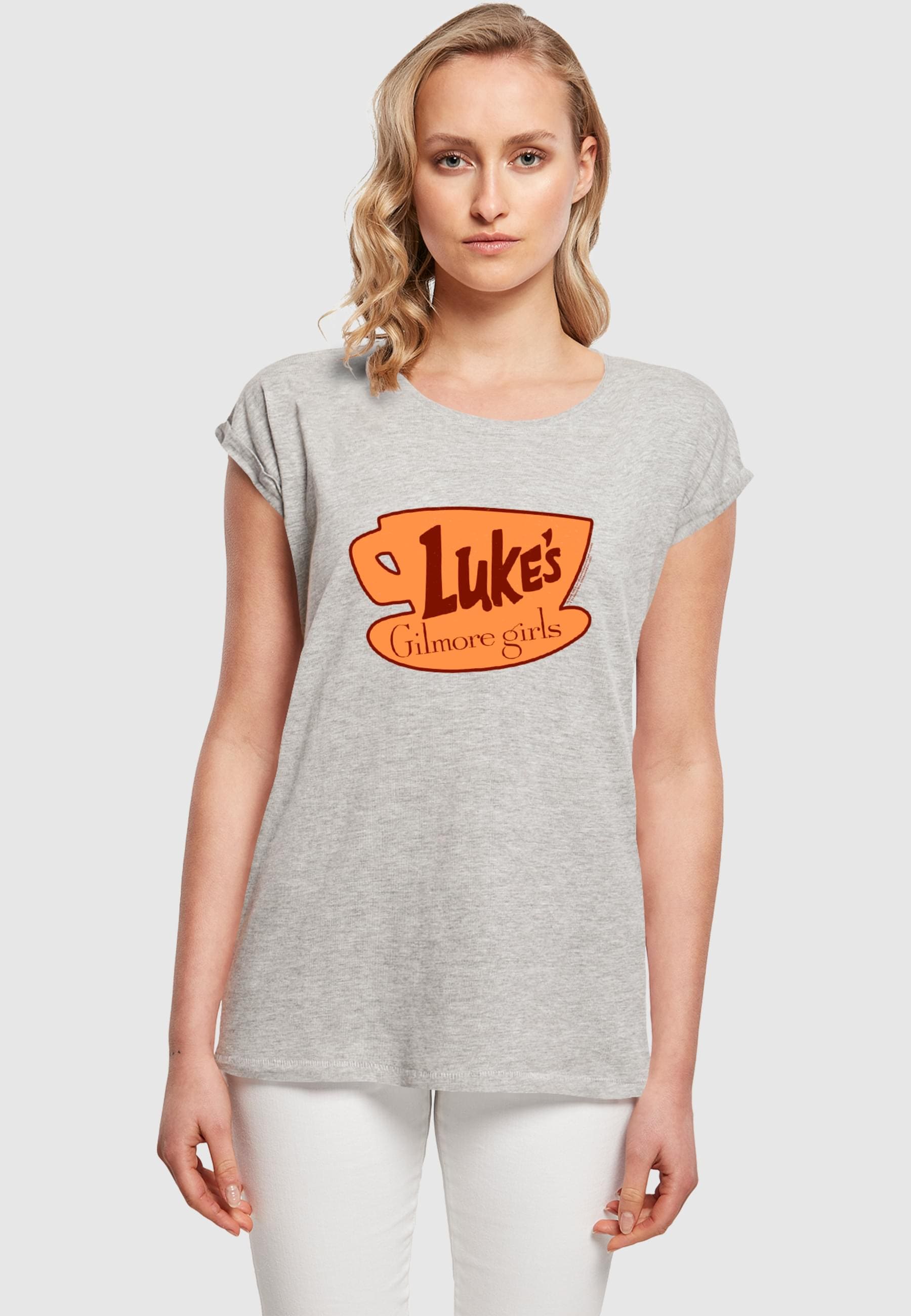 ABSOLUTE CULT T-Shirt »ABSOLUTE CULT Ladies Gilmore Girls - Luke's Logo T-Shirt«, (1 tlg.)