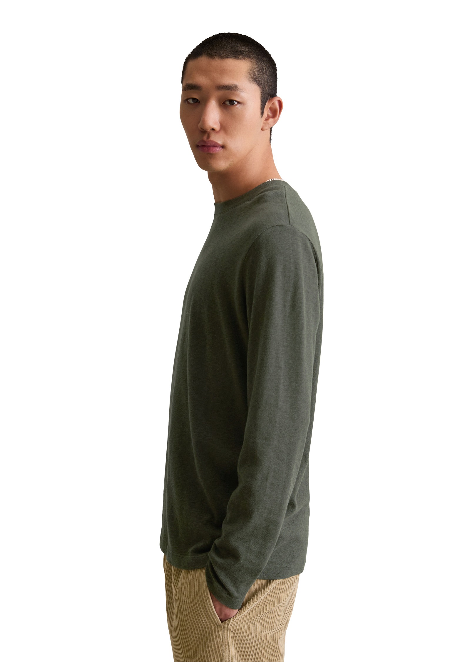 Marc O'Polo DENIM Langarmshirt »in schwerer Slub-Jersey-Qualität«