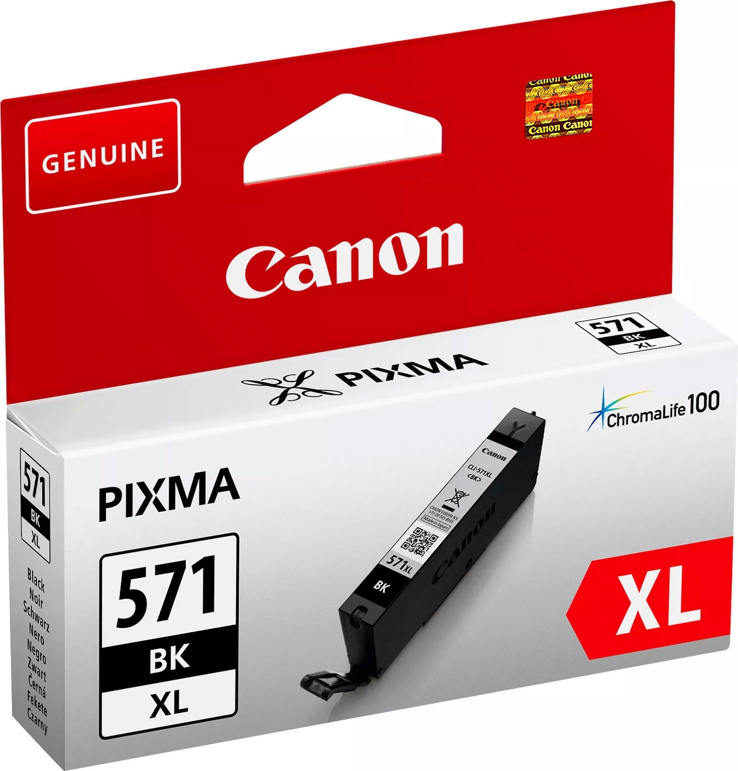 Canon Tintenpatrone »CLI-571XL BK«, original Druckerpatrone 571 schwarz XL