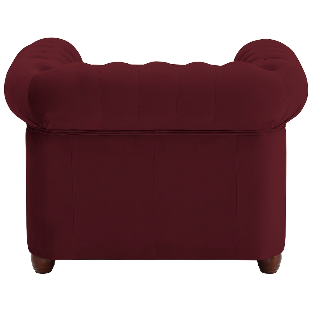 Home affaire Chesterfield-Sessel »New Castle«, hochwertige Knopfheftung, B/T/H: 104/86/72 cm