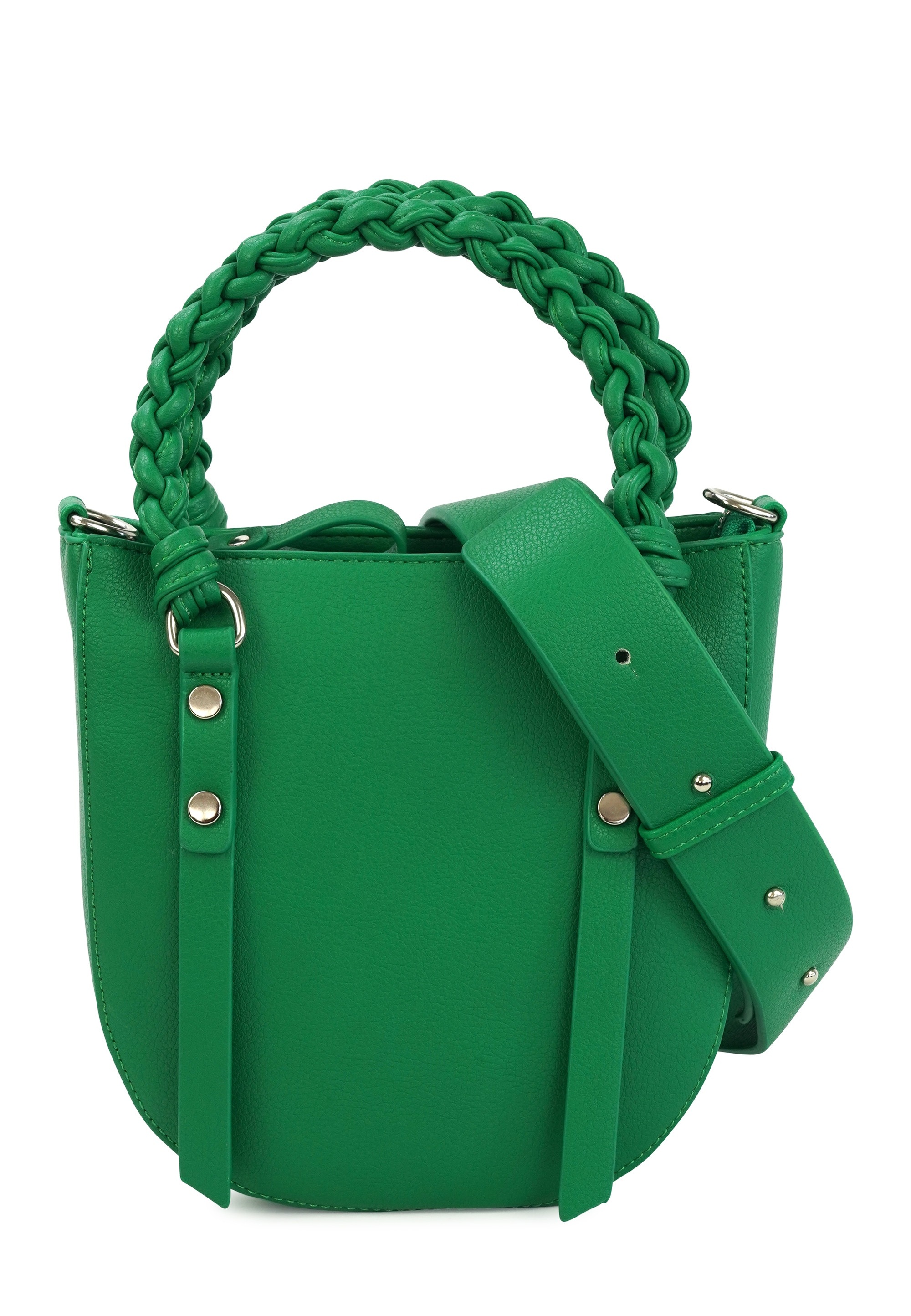 Harpa Schultertasche »HAYA« in abgerundeter Form mit geflochtenem Henkel