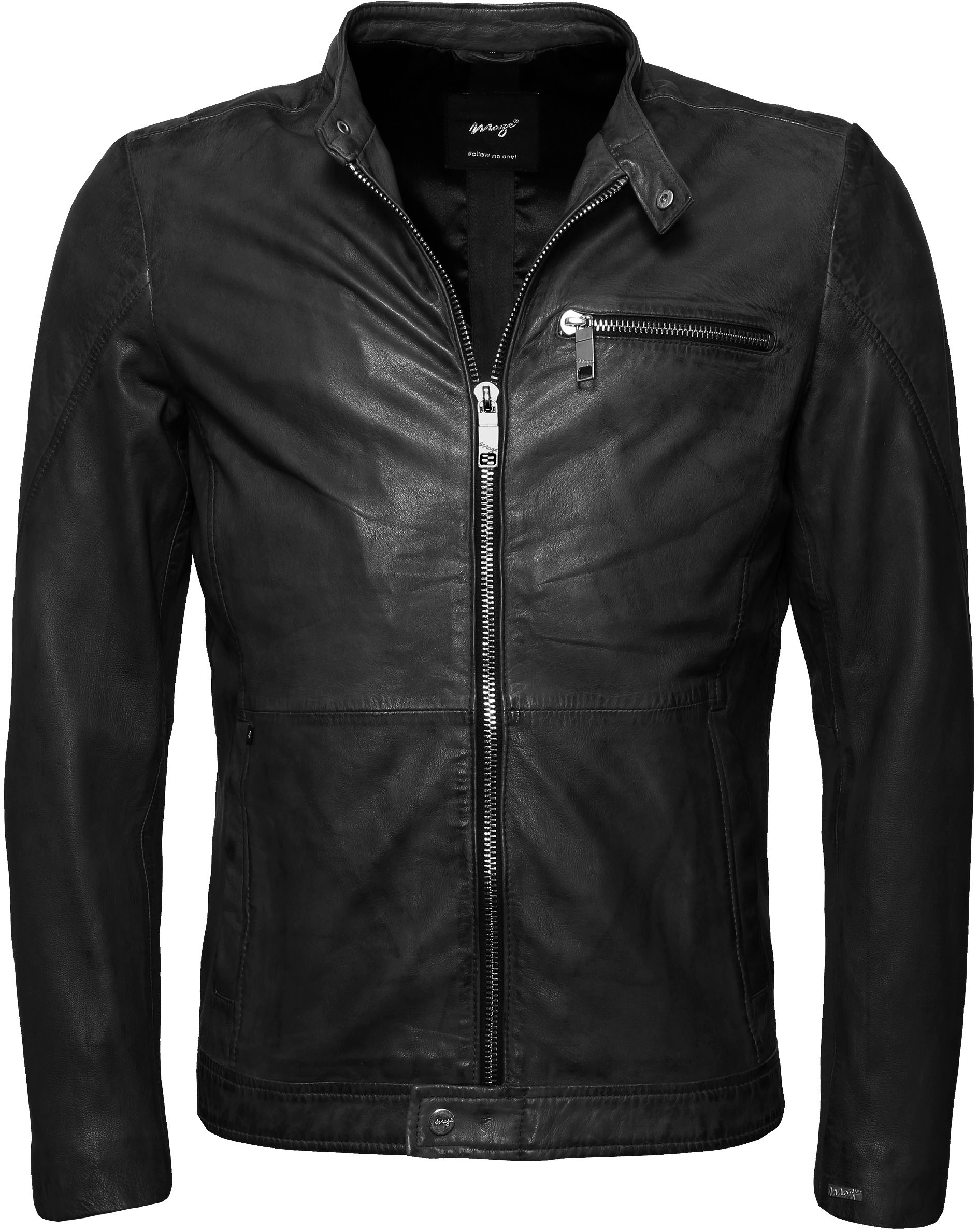 maze -  Lederjacke "Berwick", Brusttasche mit Reißverschluss