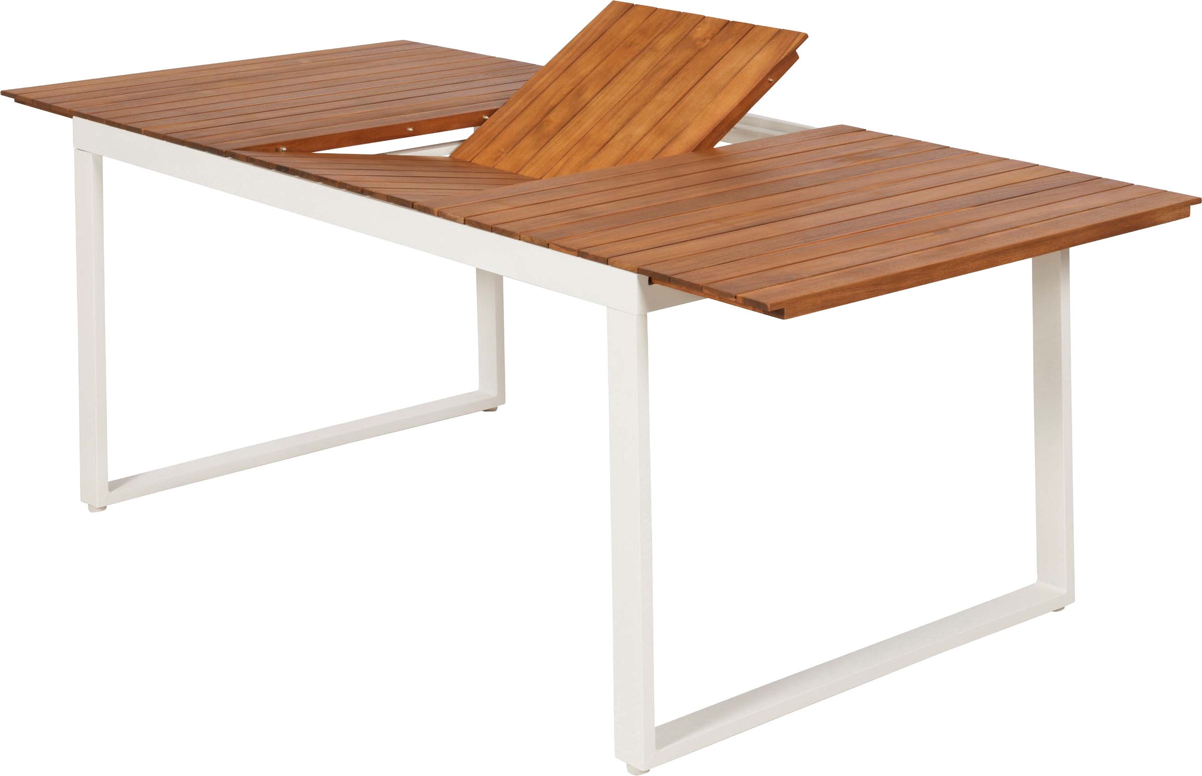 MERXX Garten-Essgruppe »Bamberg« Set, 7 tlg. inkl. 6 Stapelsessel, 1 Ausziehtisch