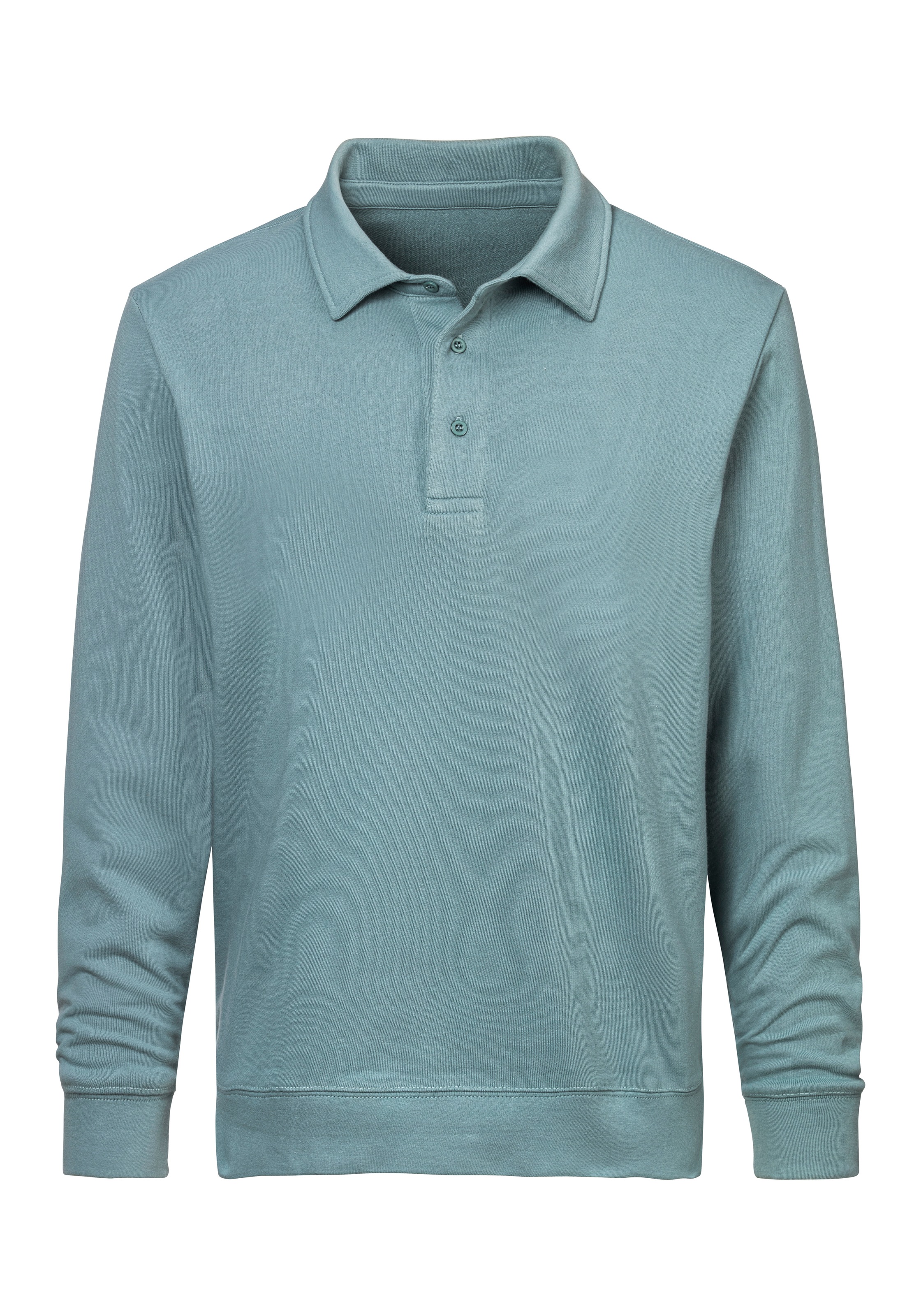 John Devin Sweatshirt, Langarm, Sweatshirt mit Polokragen, Baumwolle günstig online kaufen