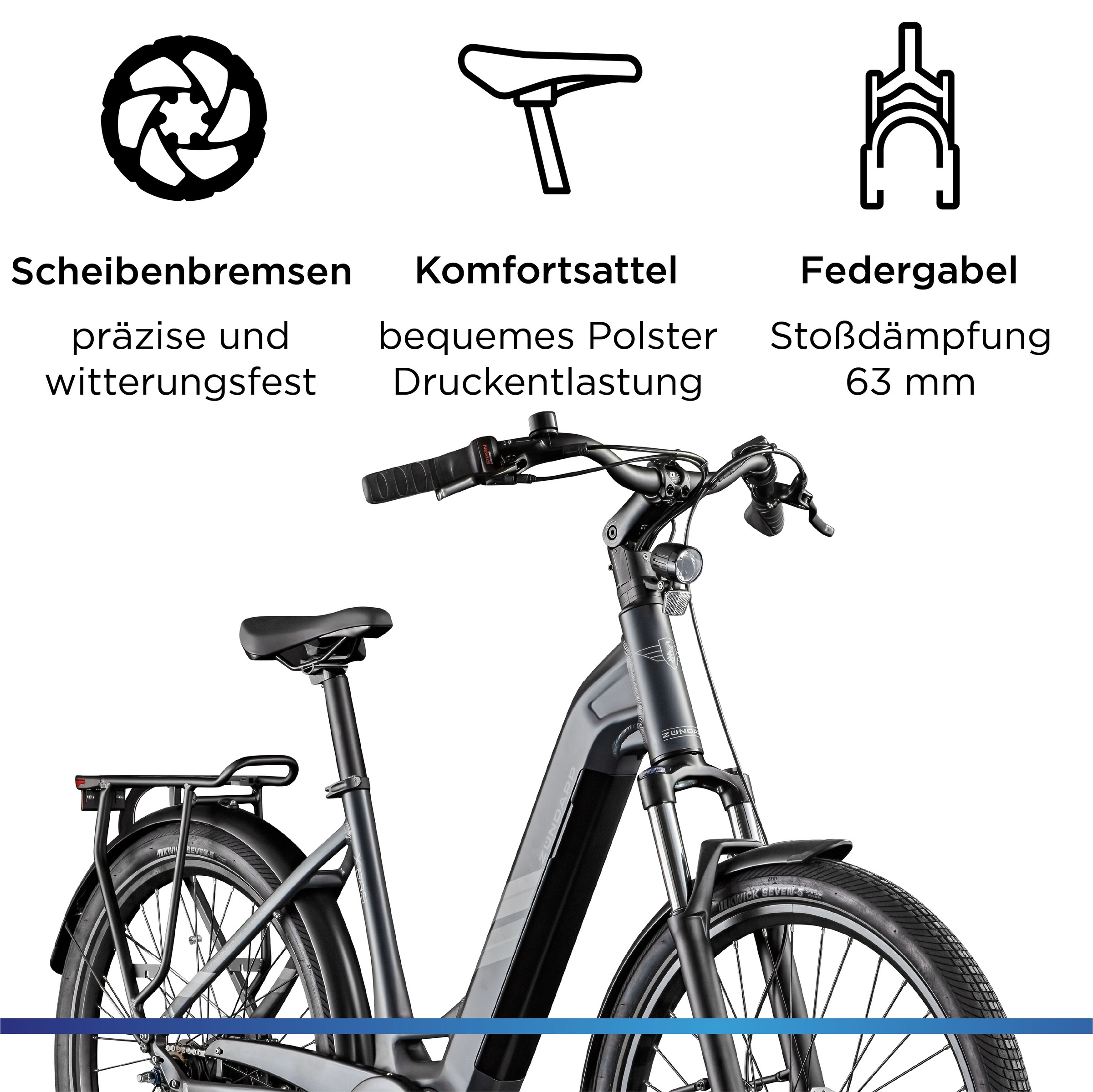 Zündapp »X885« 7 Gang Nabenschaltung Mittelmotor 250 W