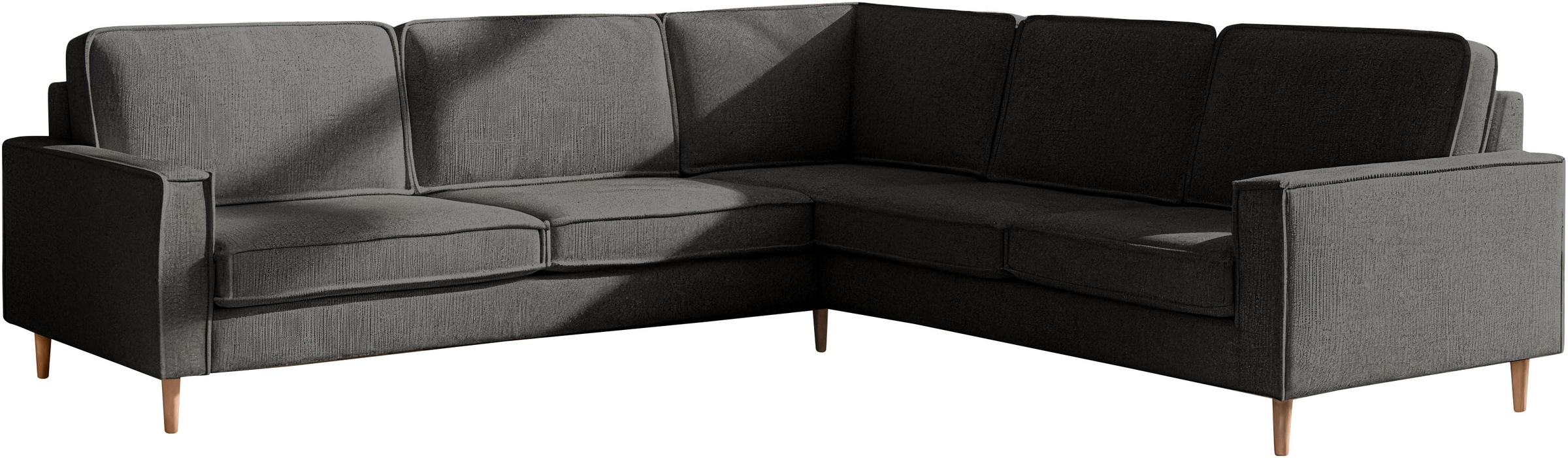 Home affaire Ecksofa "Pinto Skandi, 290 cm, Chenille, Struktur, Ottomane li günstig online kaufen