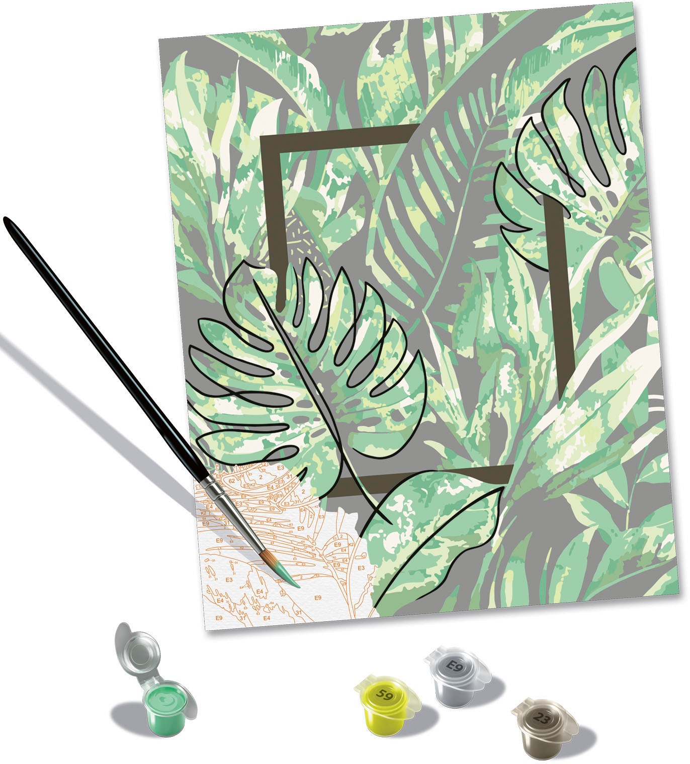 Ravensburger Malen nach Zahlen »CreArt, Calming Leaves«, Made in Europe