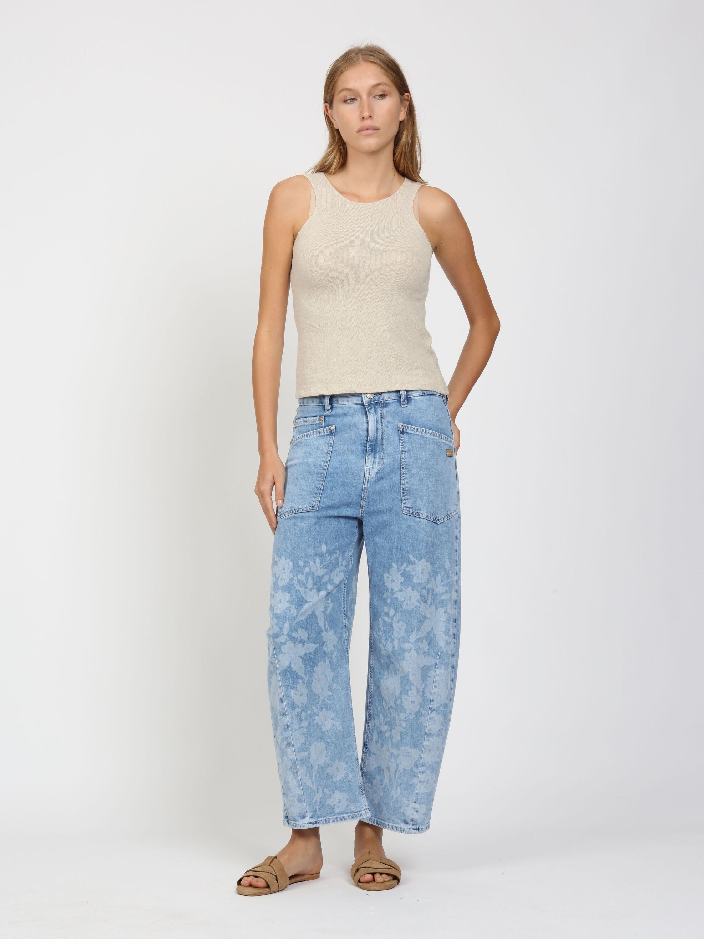 GANG 7/8-Jeans »94ODINA« mit Reißverschluss und Knopf