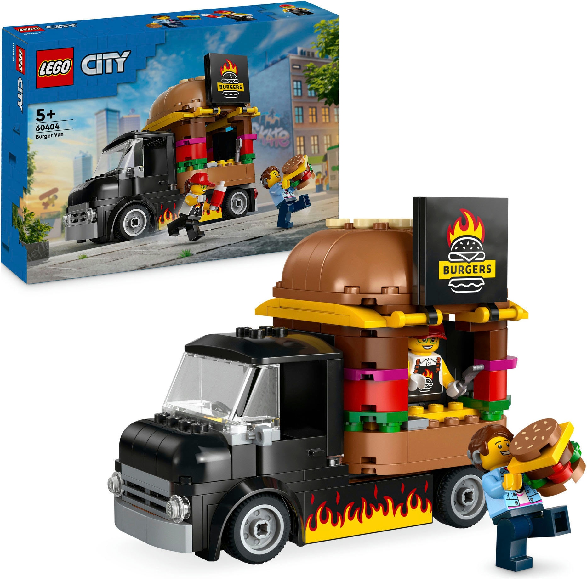 Konstruktionsspielsteine »Burger-Truck (60404), LEGO City«, (194 St.), Made in Europe