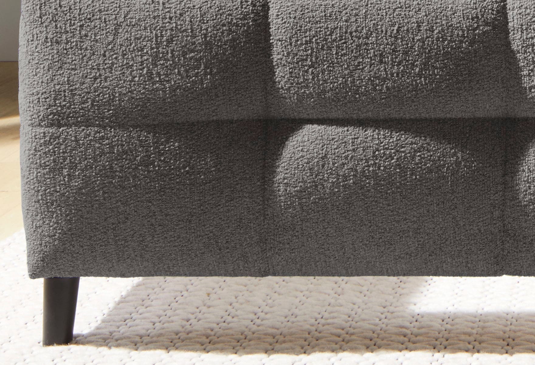 Jockenhöfer Gruppe Polsterbett »Lucy, wahlweise mit Federholzleisten und 7-Zonen-TTFK-Matratze in H3« Bubble-Optik, 2 unterschiedliche Einlegetiefen möglich