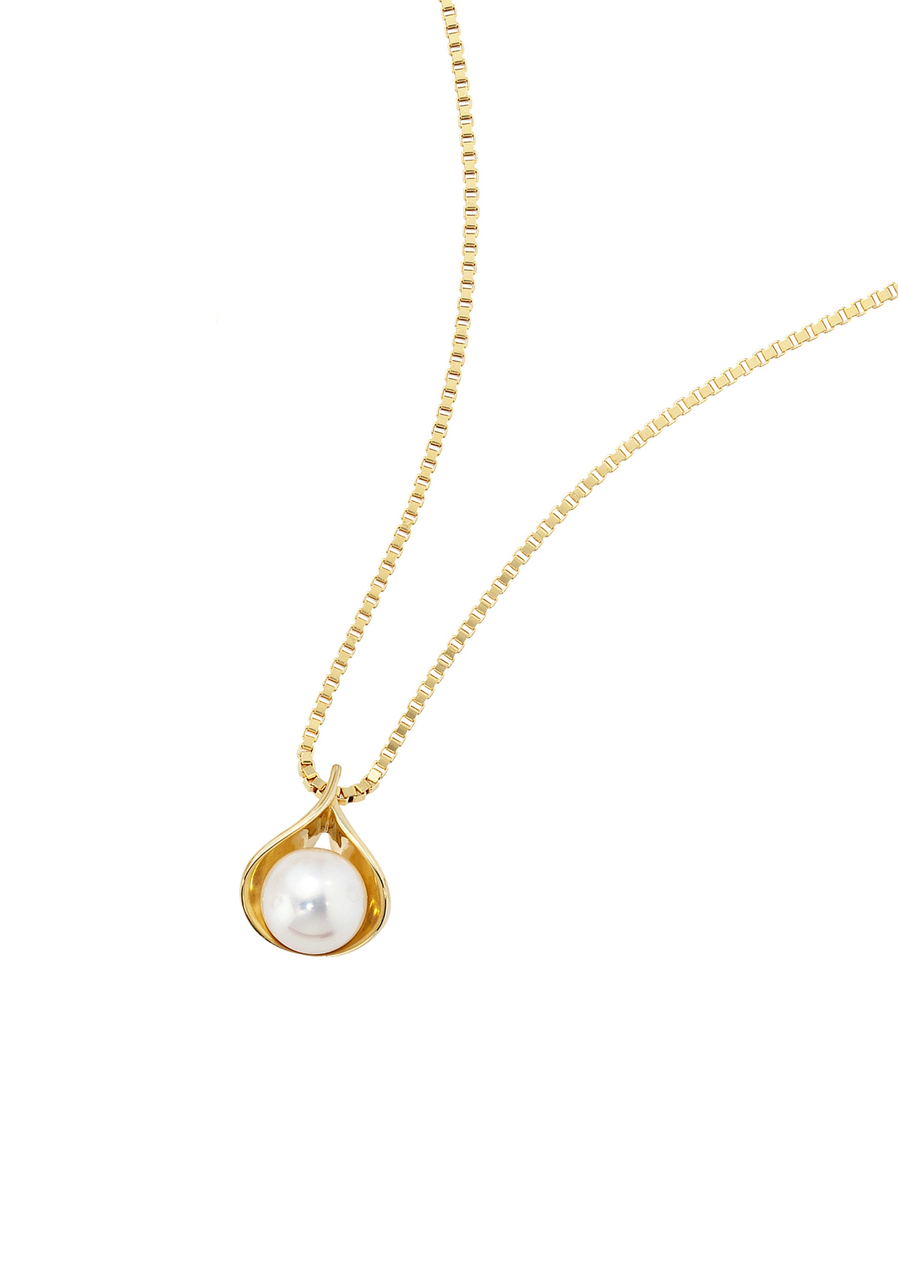 JOBO Perlenanhänger »Anhänger Tropfen«  14 Karat 585 Gold mit Perle