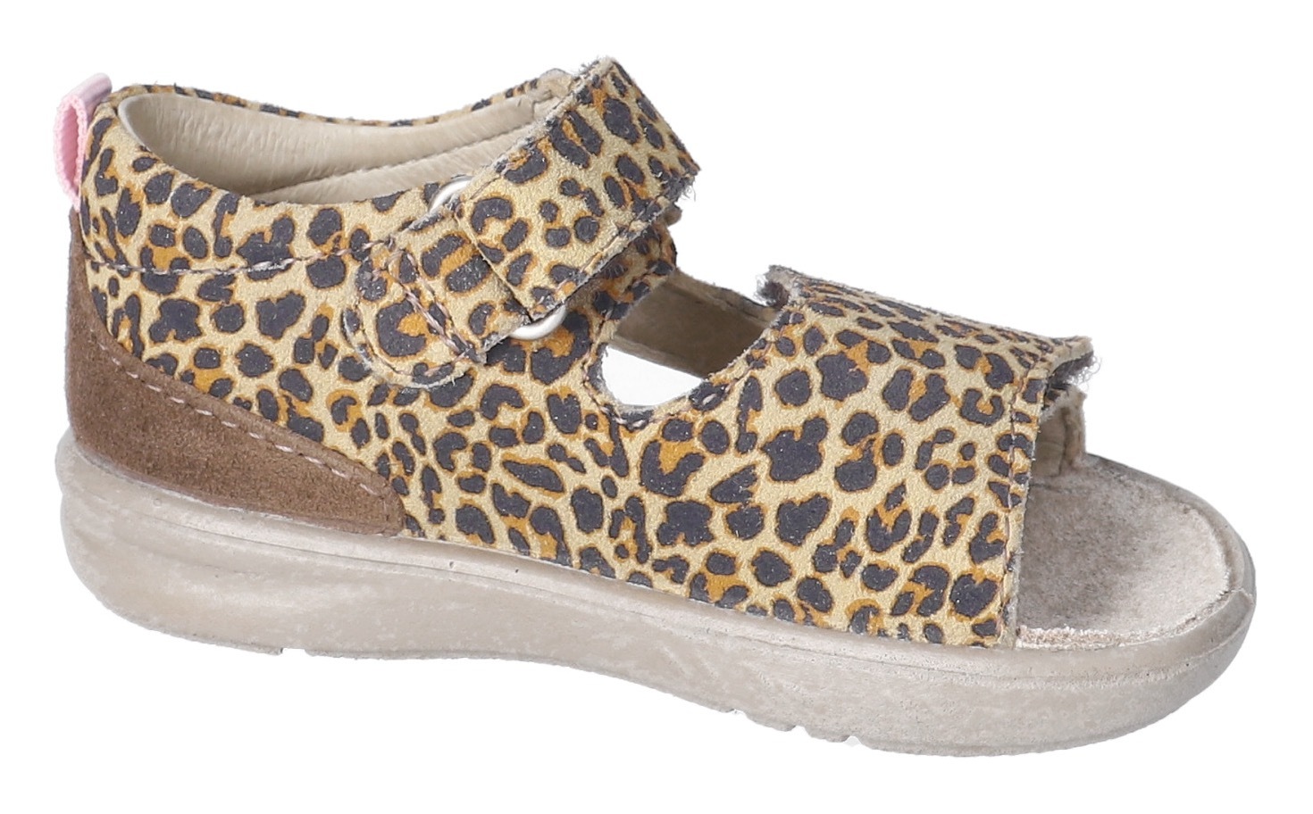 PEPINO by RICOSTA Lauflernschuh »Banu WMS: mittel«, Sandalette mit Klett und Animal Print, Größenschablone zum Download