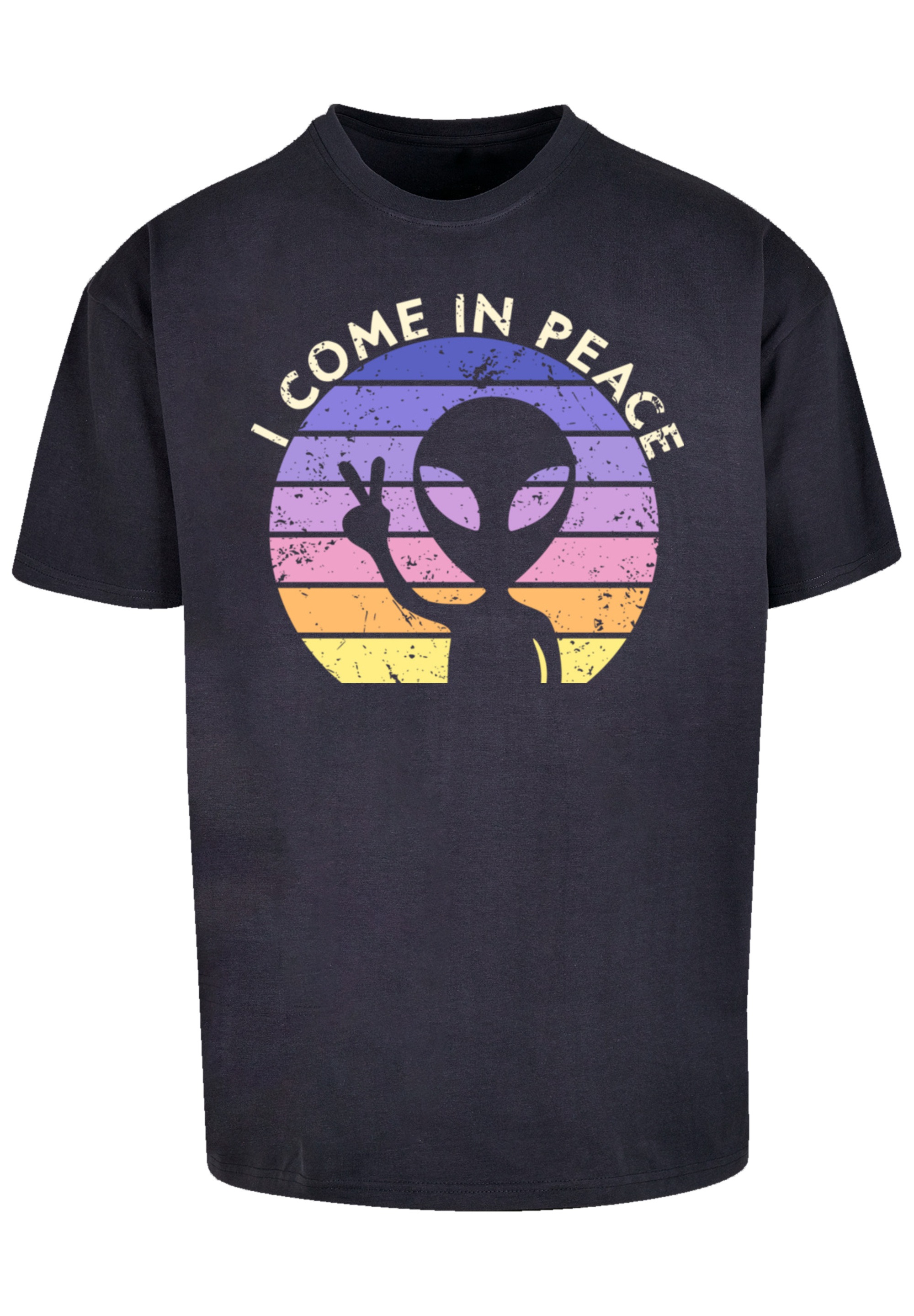 F4NT4STIC T-Shirt »Alien Peace Sunset«, Premium Qualität