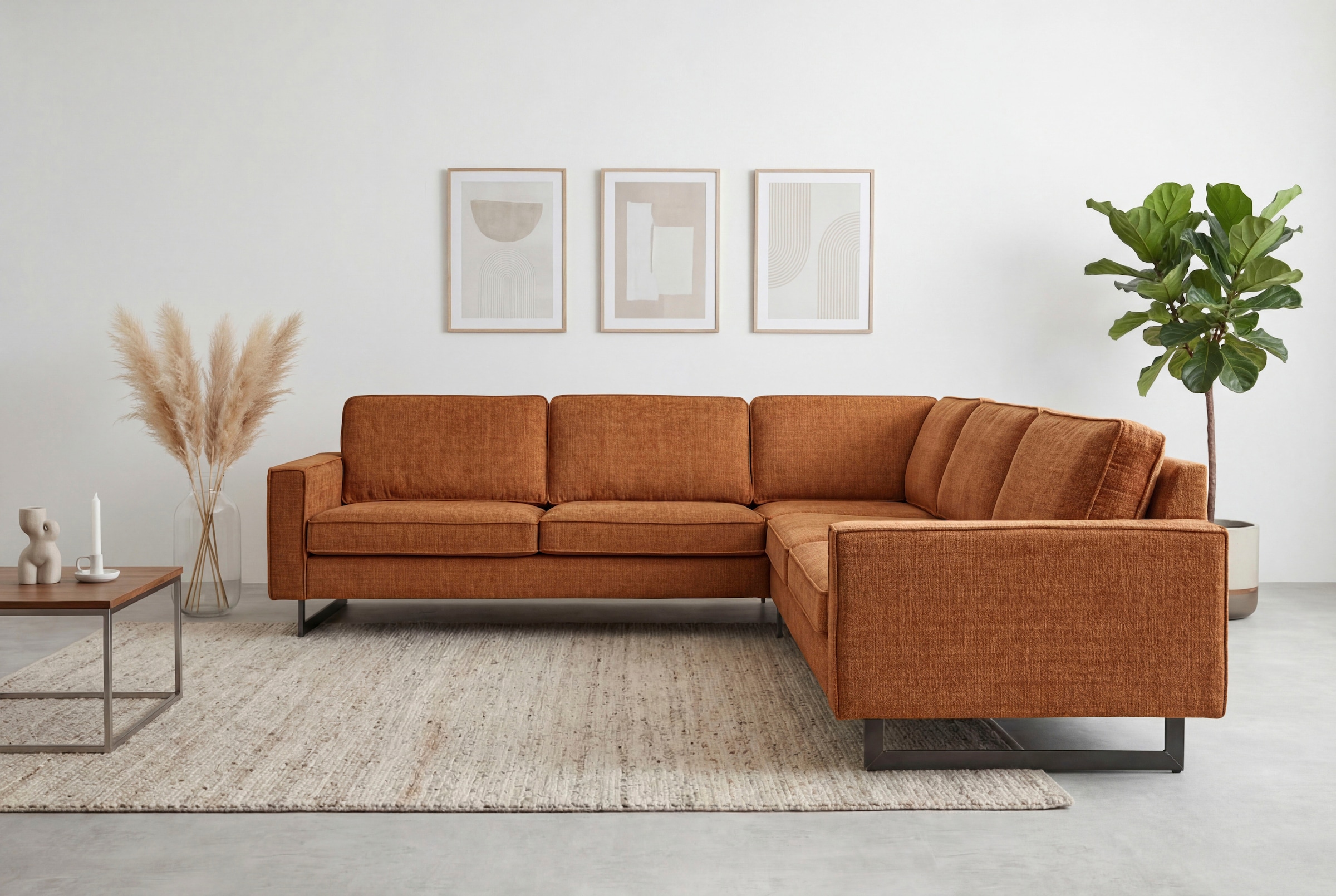 Home affaire Ecksofa "Pinto, XXL, 250/290 cm, langer Schenkel, Ottomane" Co günstig online kaufen