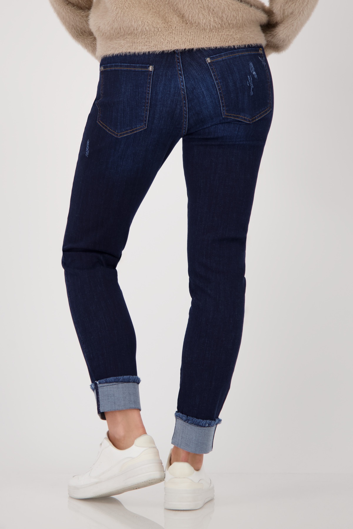 Monari Skinny-fit-Jeans "Hose Jeans Perlenschmuck", Regular fit günstig online kaufen