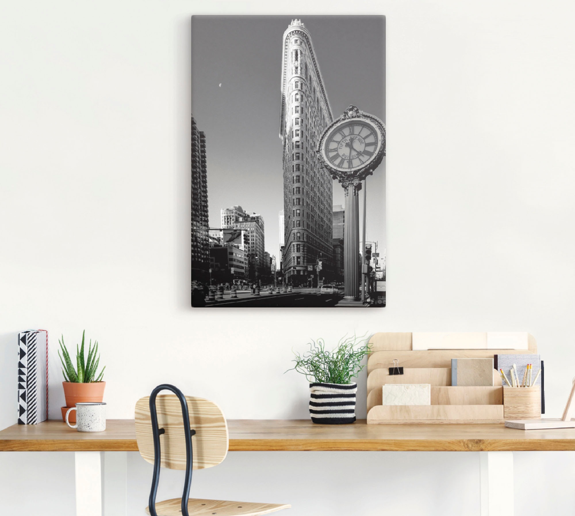 Artland Wandbild »New York Flatiron«, Amerika, (1 St.), als Leinwandbild, Poster in verschied. Größen