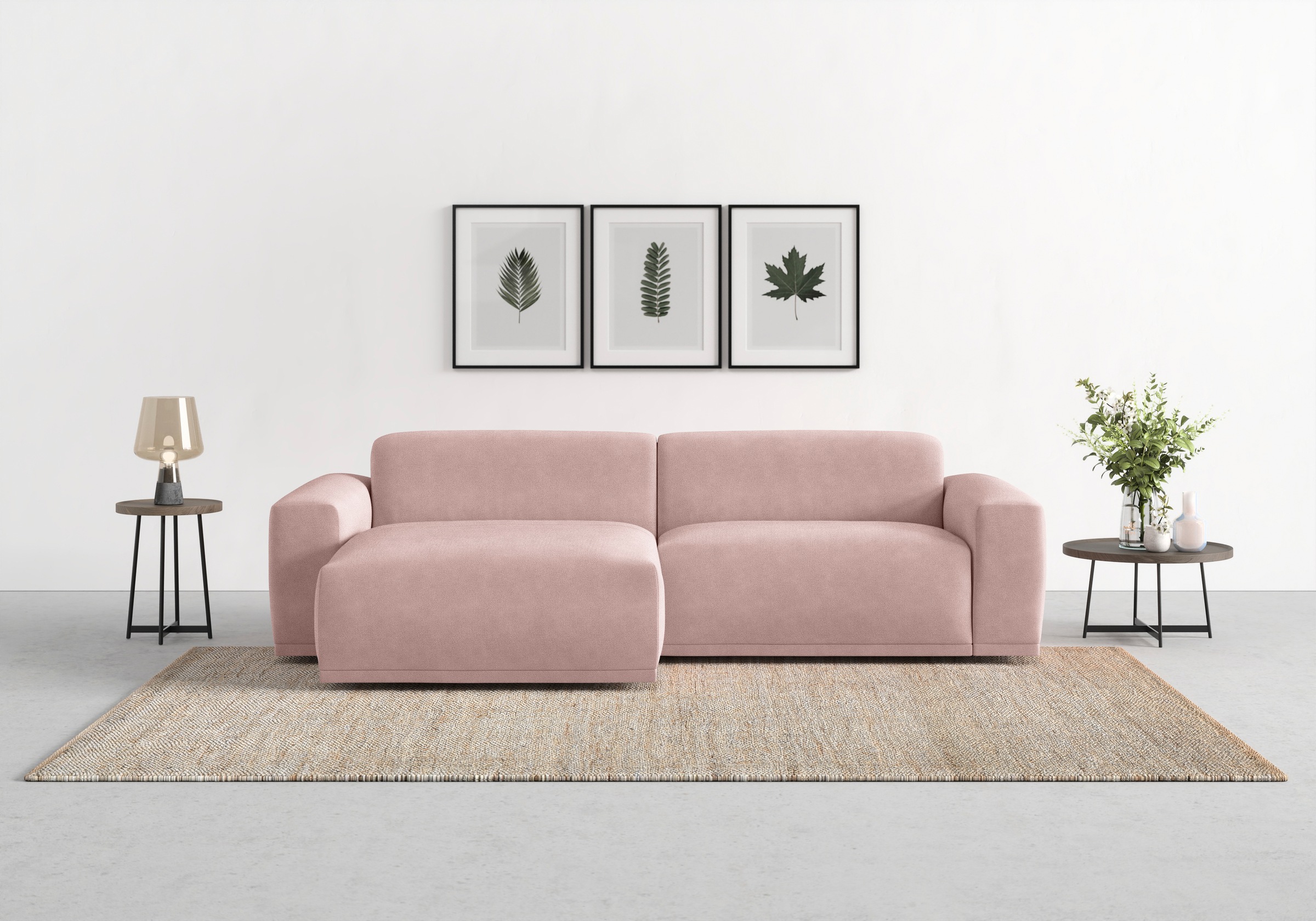 TRENDMANUFAKTUR Ecksofa "Braga, mit hochwertigem Kaltschaum, L-Form, in Cor günstig online kaufen