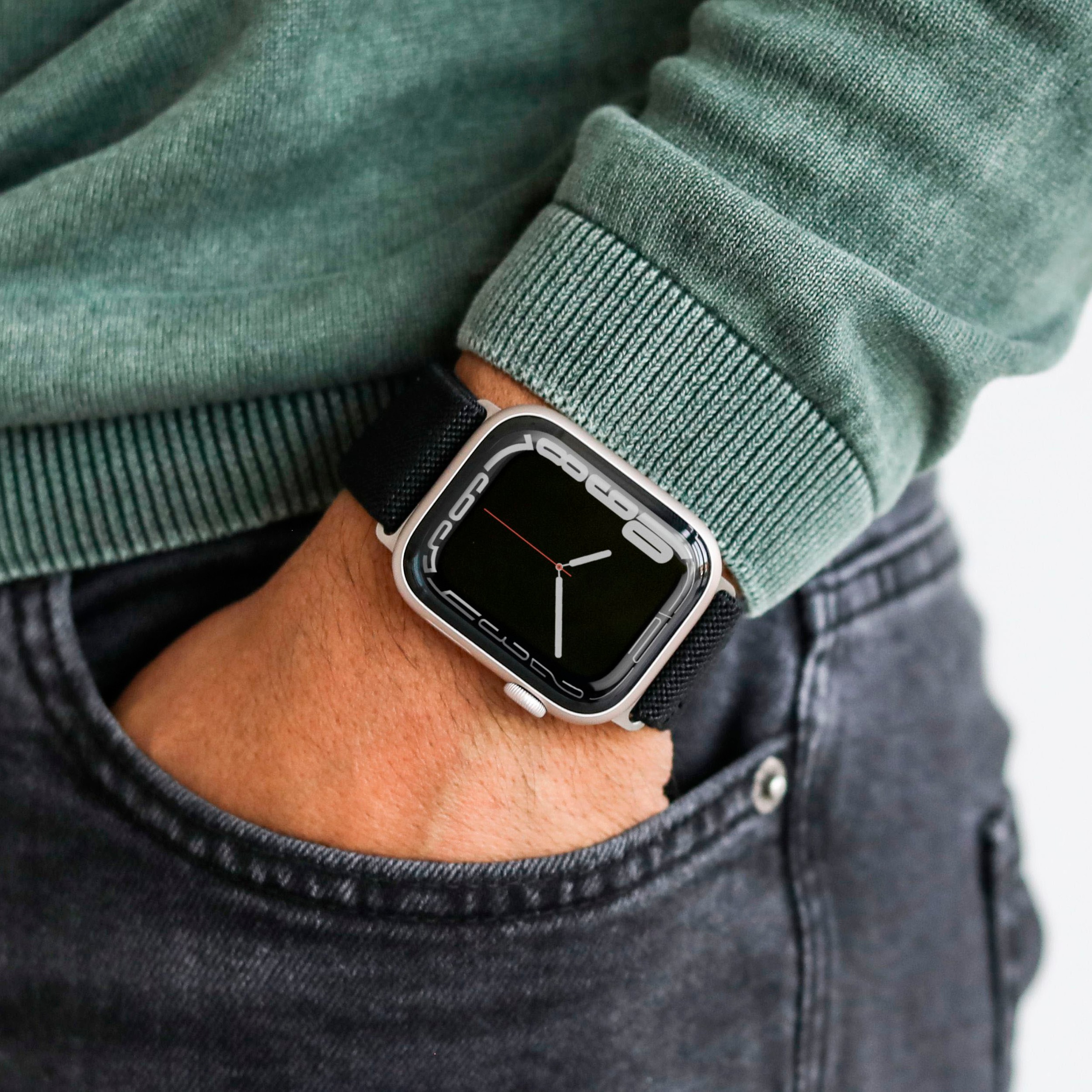 VONMÄHLEN Smartwatch-Armband »Watch Strap-Classic Nylon Loop-Armband für Apple Watch 42/44/45/49 mm«