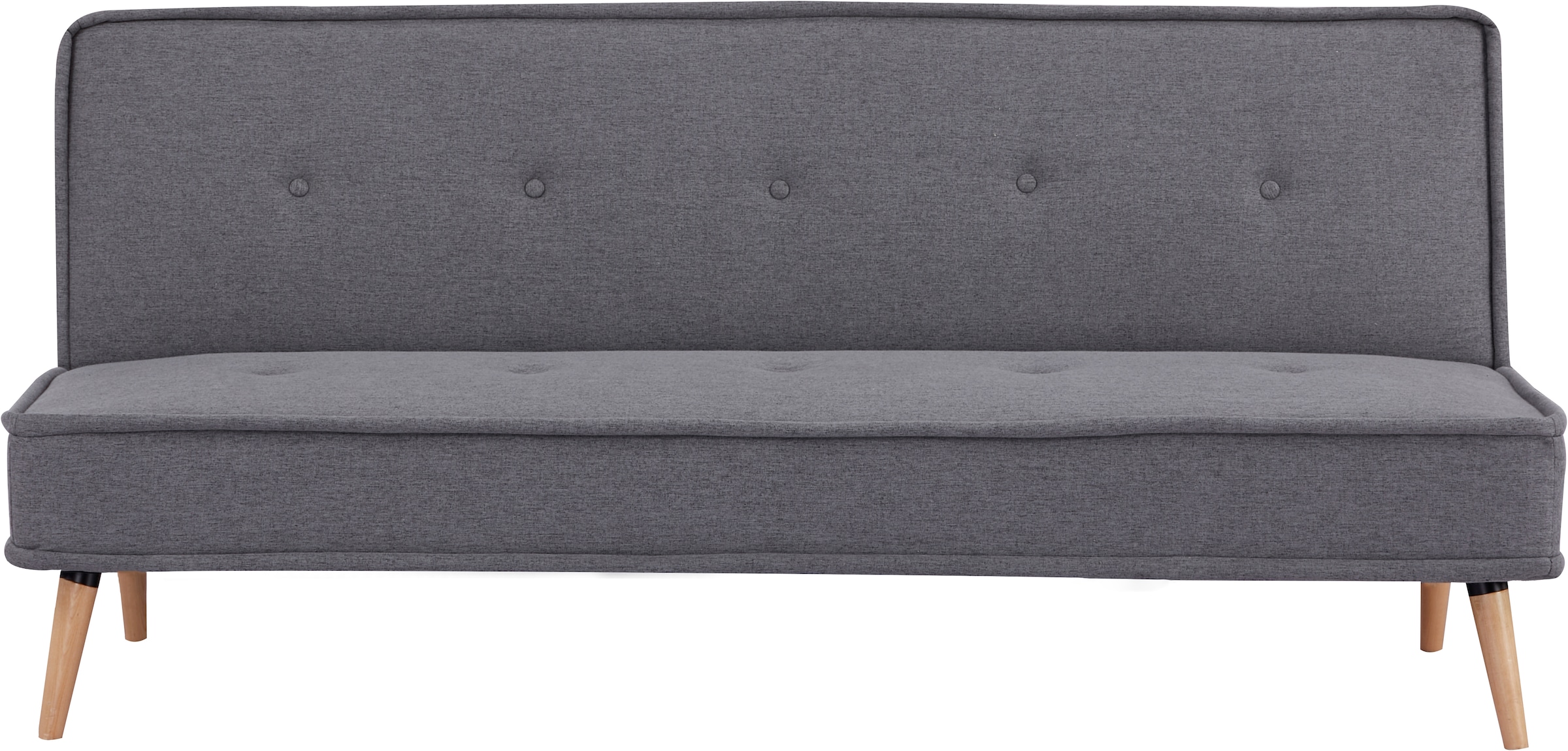 INOSIGN Schlafsofa »ARBON,183cm, klappbarer 3-Sitzer mit verstellbarer Rückenlehne und«, Bettfunktion, Webstoff und Kunstleder
