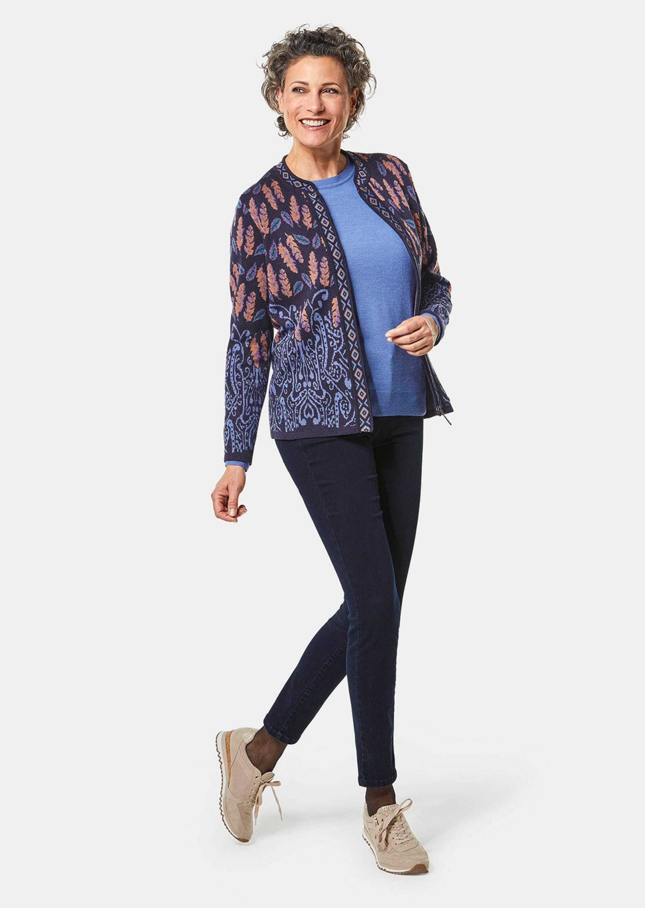 GOLDNER Strickjacke »Kurzgröße Strickjacke«