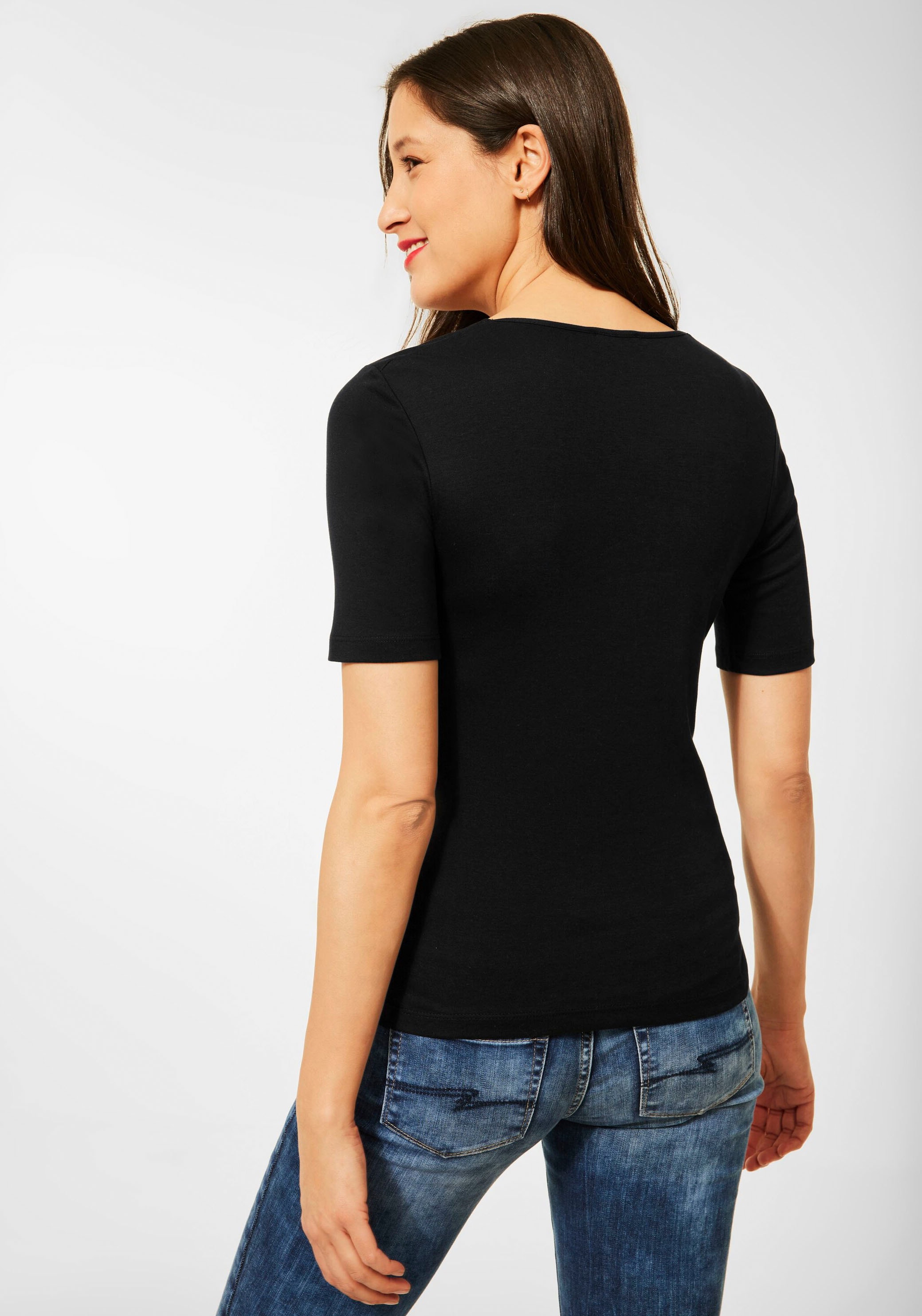STREET ONE T-Shirt »Style Palmira«, im Basic-Style