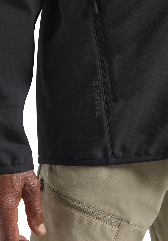 Jack Wolfskin Softshelljacke »BORNBERG HOODY M« mit Kapuze mit Kapuze, winddicht, wasserabweisend, atmungsaktiv