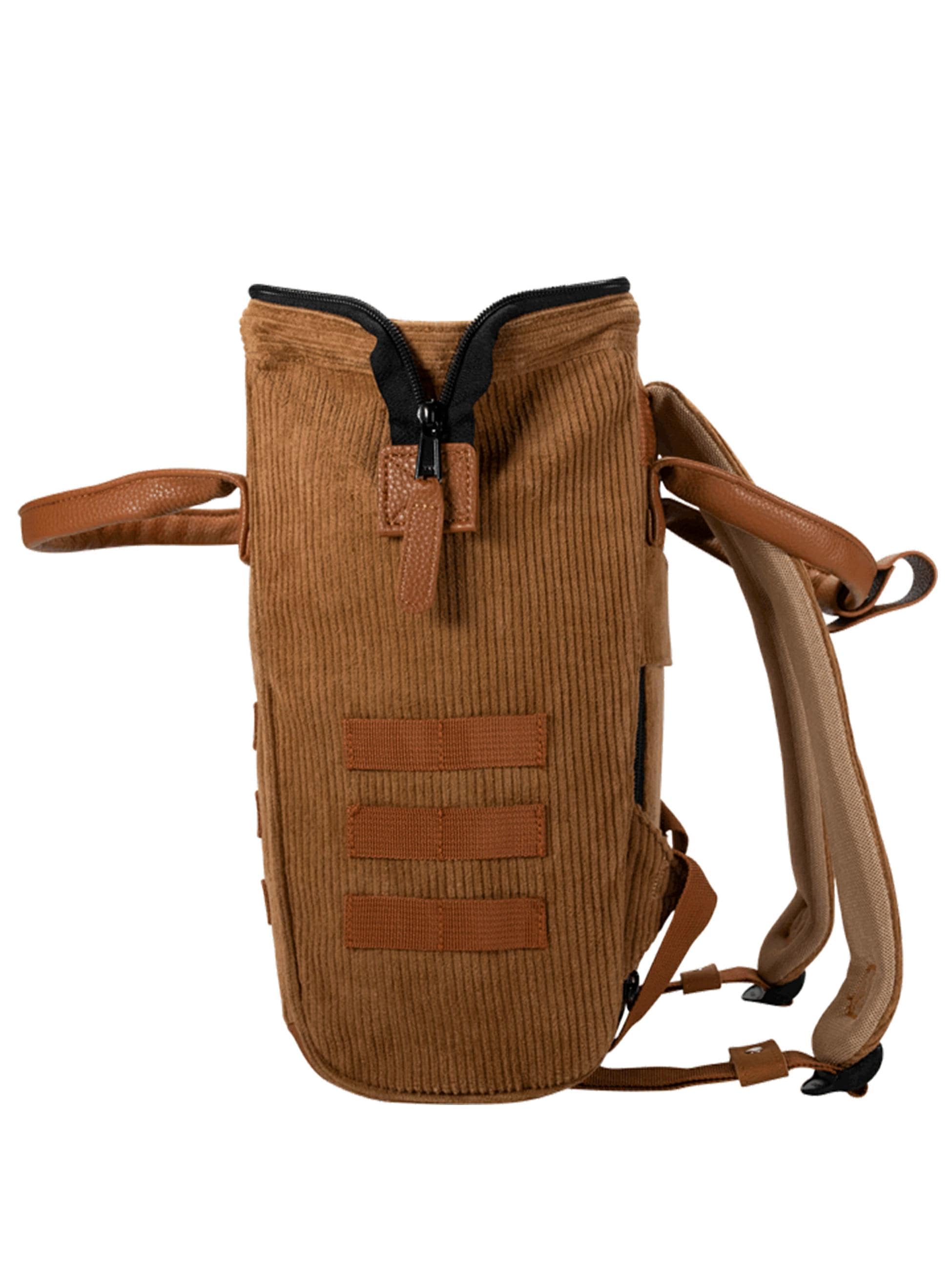 CABAIA Tagesrucksack »Adventurer S Cord«, Cord-Rucksack mit austauschbaren Vordertaschen