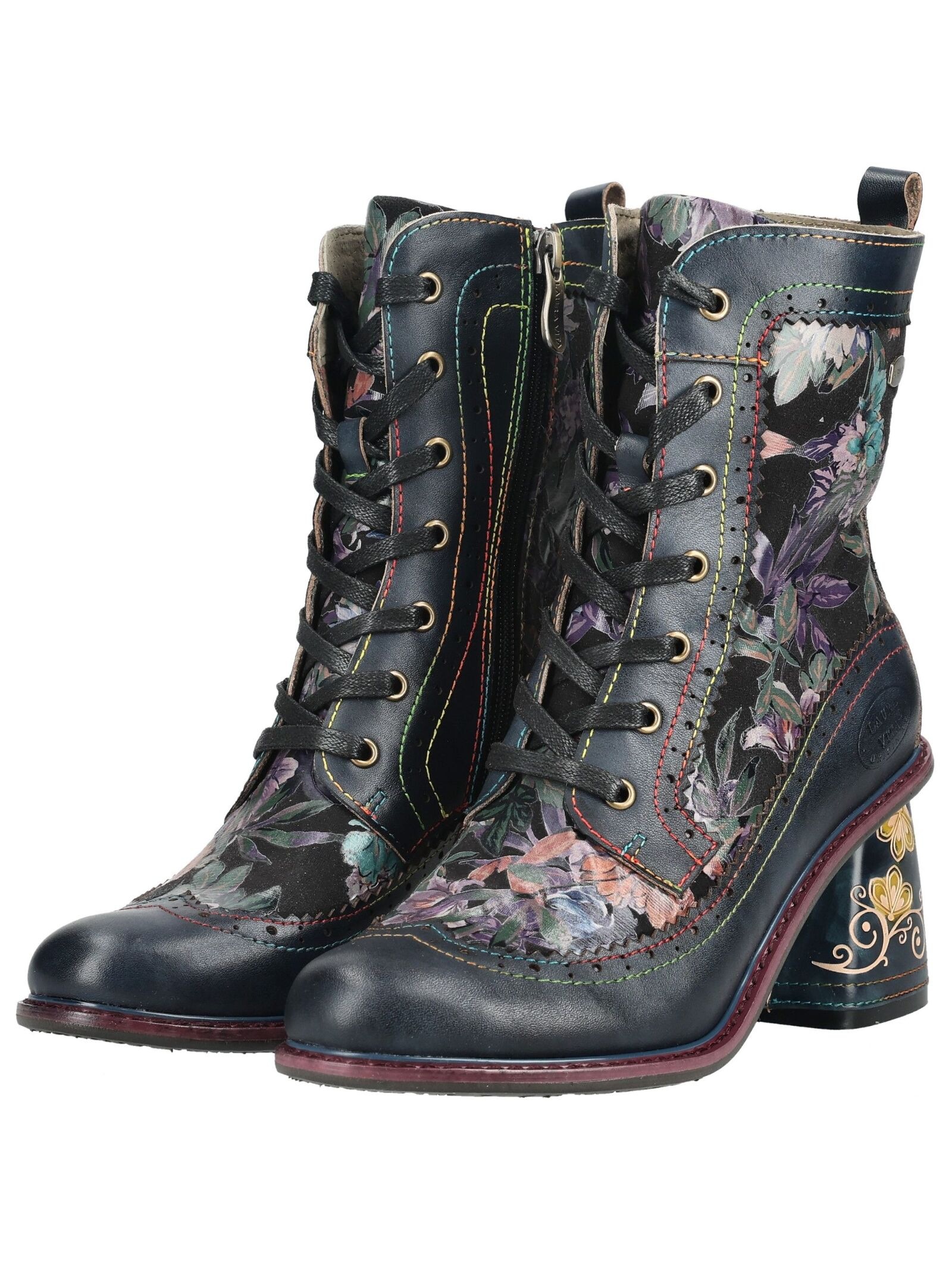 LAURA VITA Schnürstiefelette »LAURA VITA Stiefelette Leder/Textil«