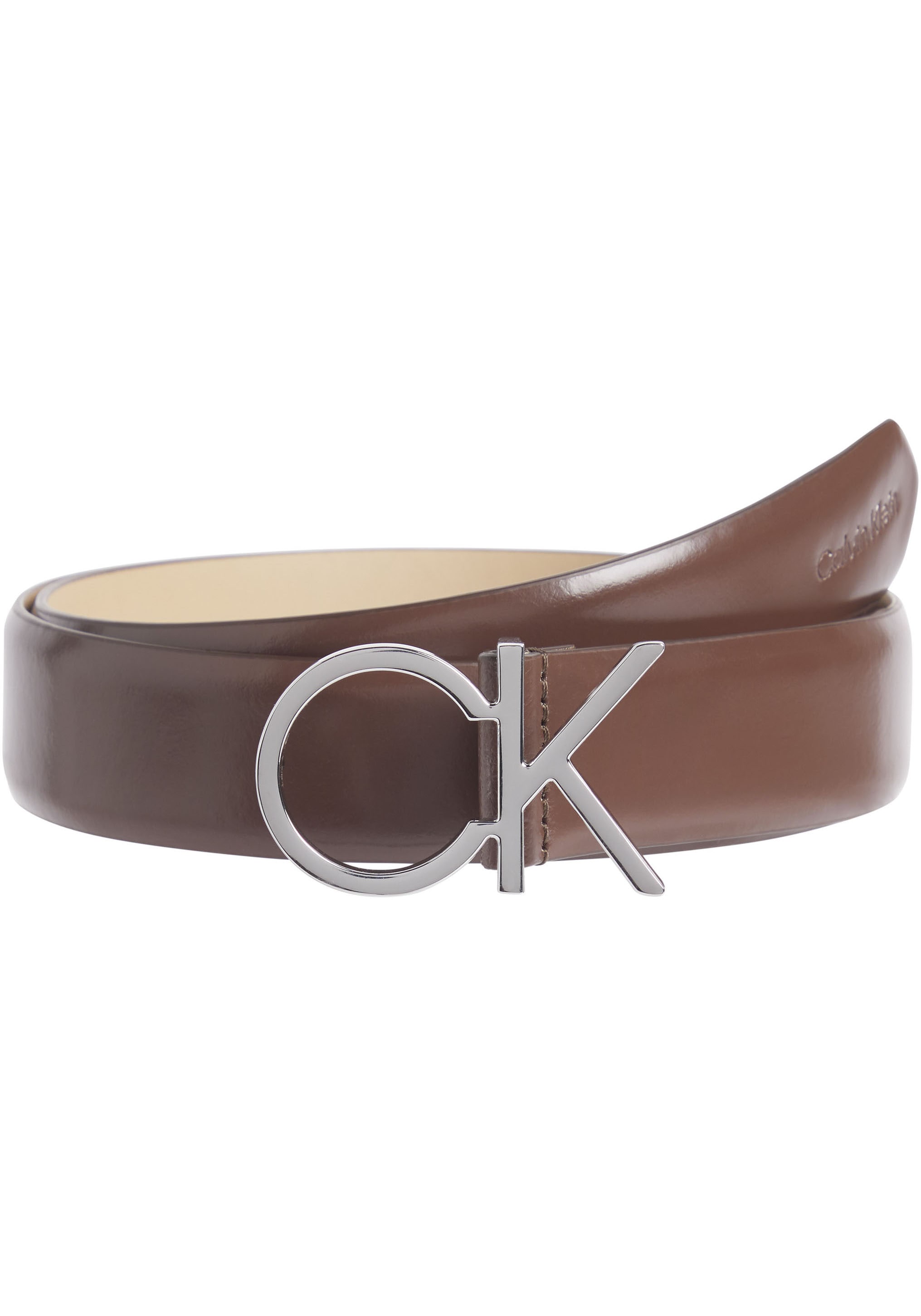 Calvin Klein Ledergürtel, mit Monogramm-Schnalle