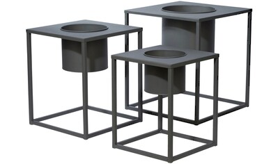 COUCH♥ Übertopf, (Set, 3 St.), Pflanzkübel lackiertes Metall, COUCH Lieblingsstücke kaufen