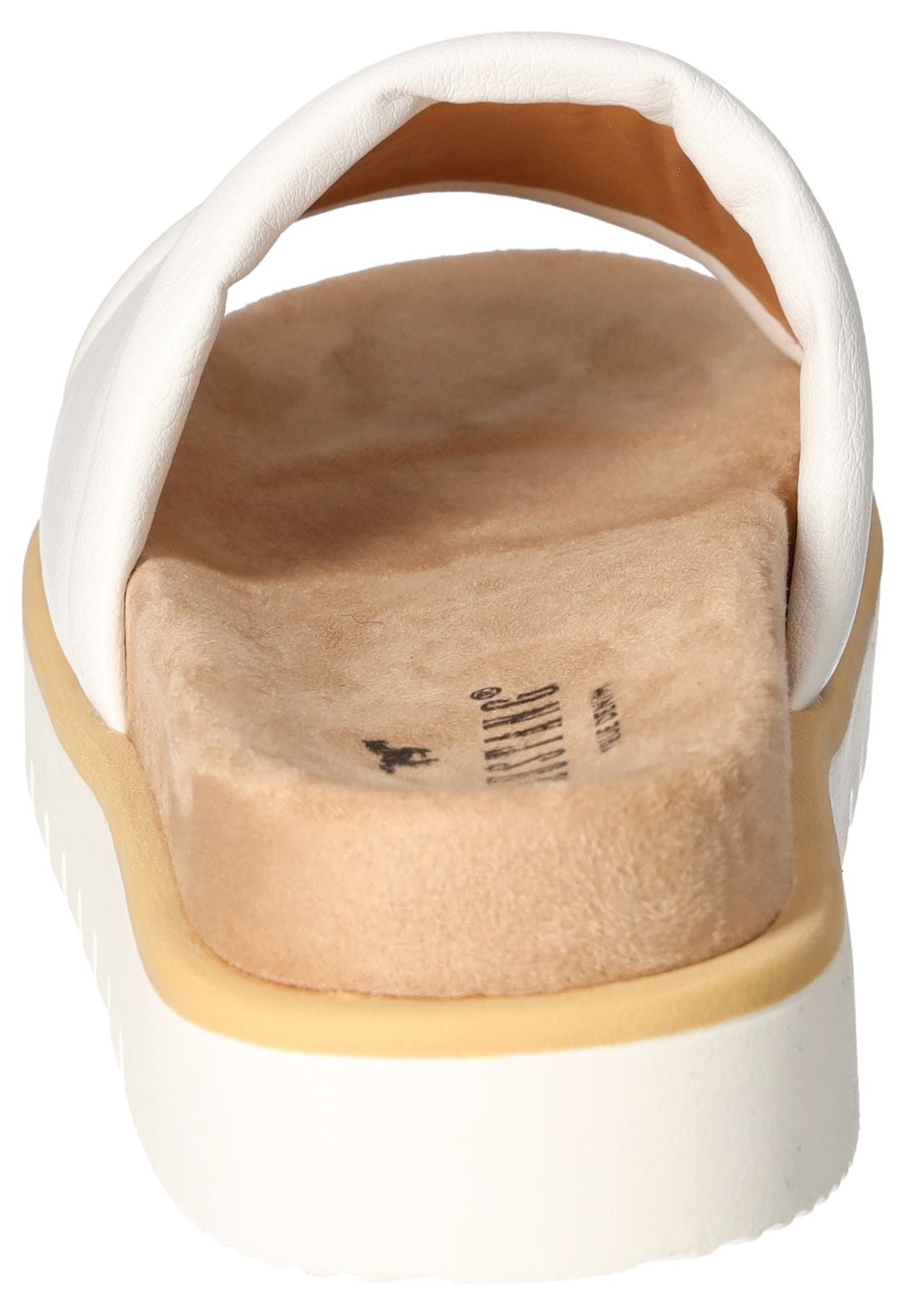 Mustang Shoes Pantolette, Plateausandale, Pool Slides, Sommerschuh mit Softfußbett