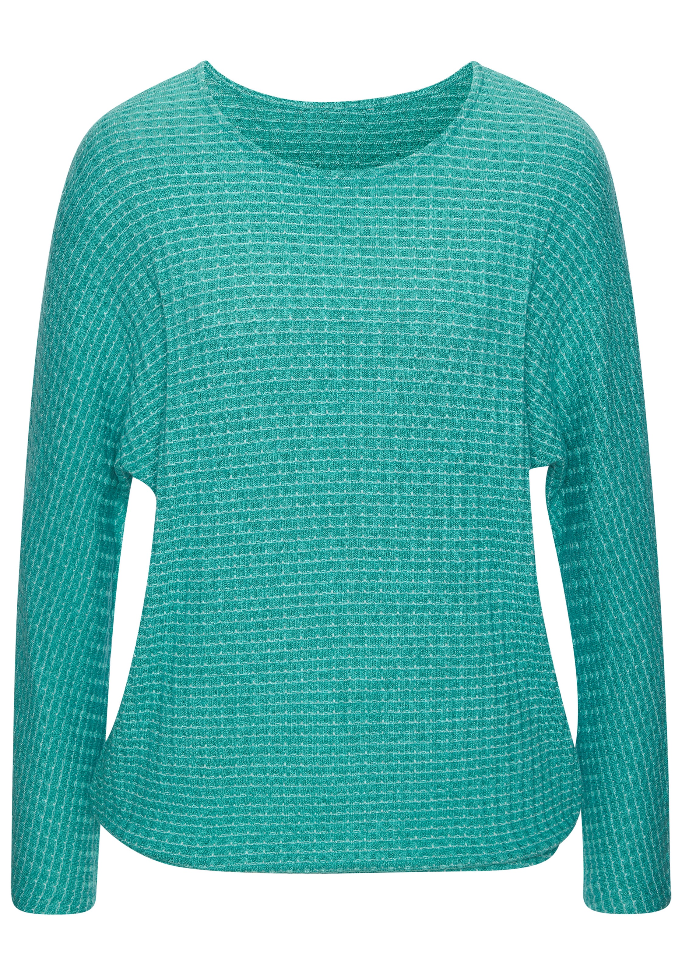 Vivance Langarmshirt "aus strukturierter Strickqualität" aus strukturierter günstig online kaufen