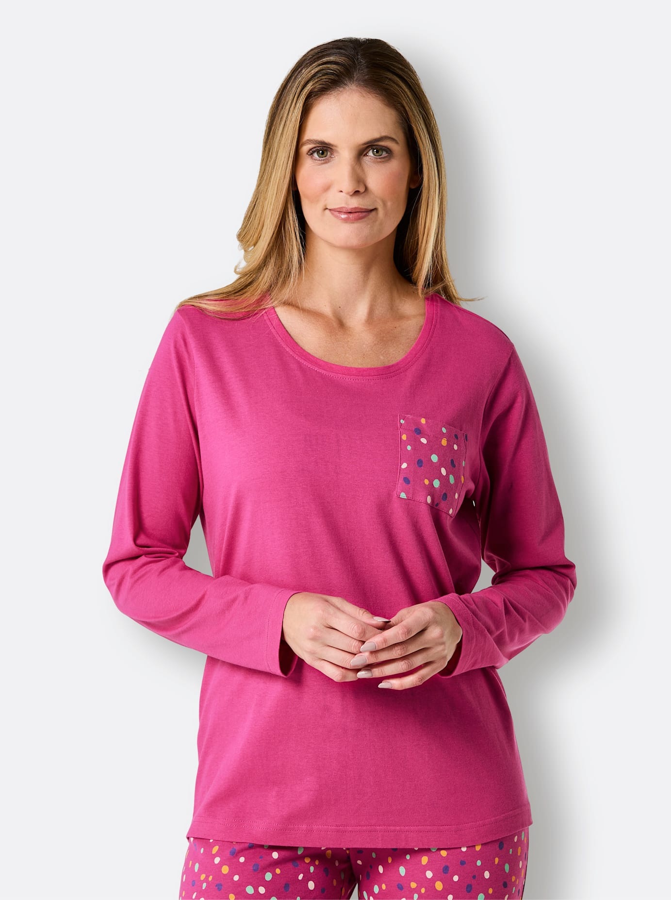 wäschepur Langarmshirt "Schlafanzug-Shirt", (1 tlg.) günstig online kaufen