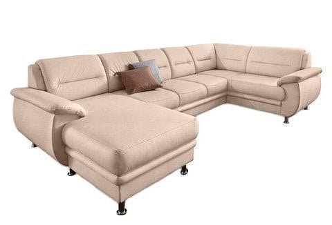 sit&more Wohnlandschaft "Mailand U-Form, B: 312 cm, XXL-Couch mit Komfortpolsterung" optional Schlaffunktion, Liegefl. 122x247 cm, diverse Lederqualitäten
