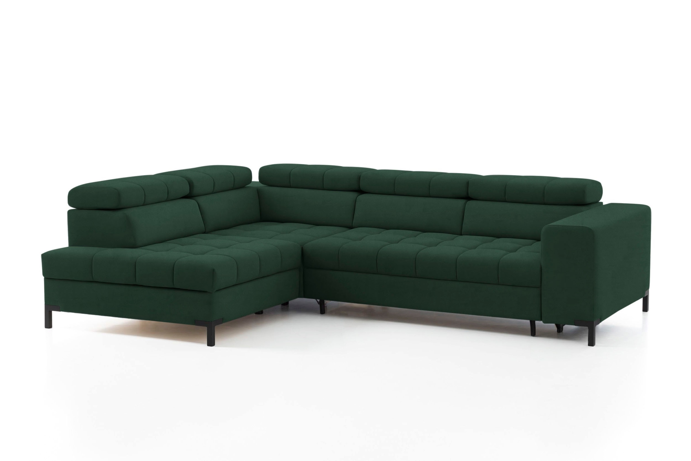exxpo - sofa fashion Ecksofa »Bocco, hochwertige Verarbeitung, toller Sitzkomfort, bequem, L-Form«, wahlweise mit Bettfunktion u. Bettkasten, inkl. Kopfteilverstellung