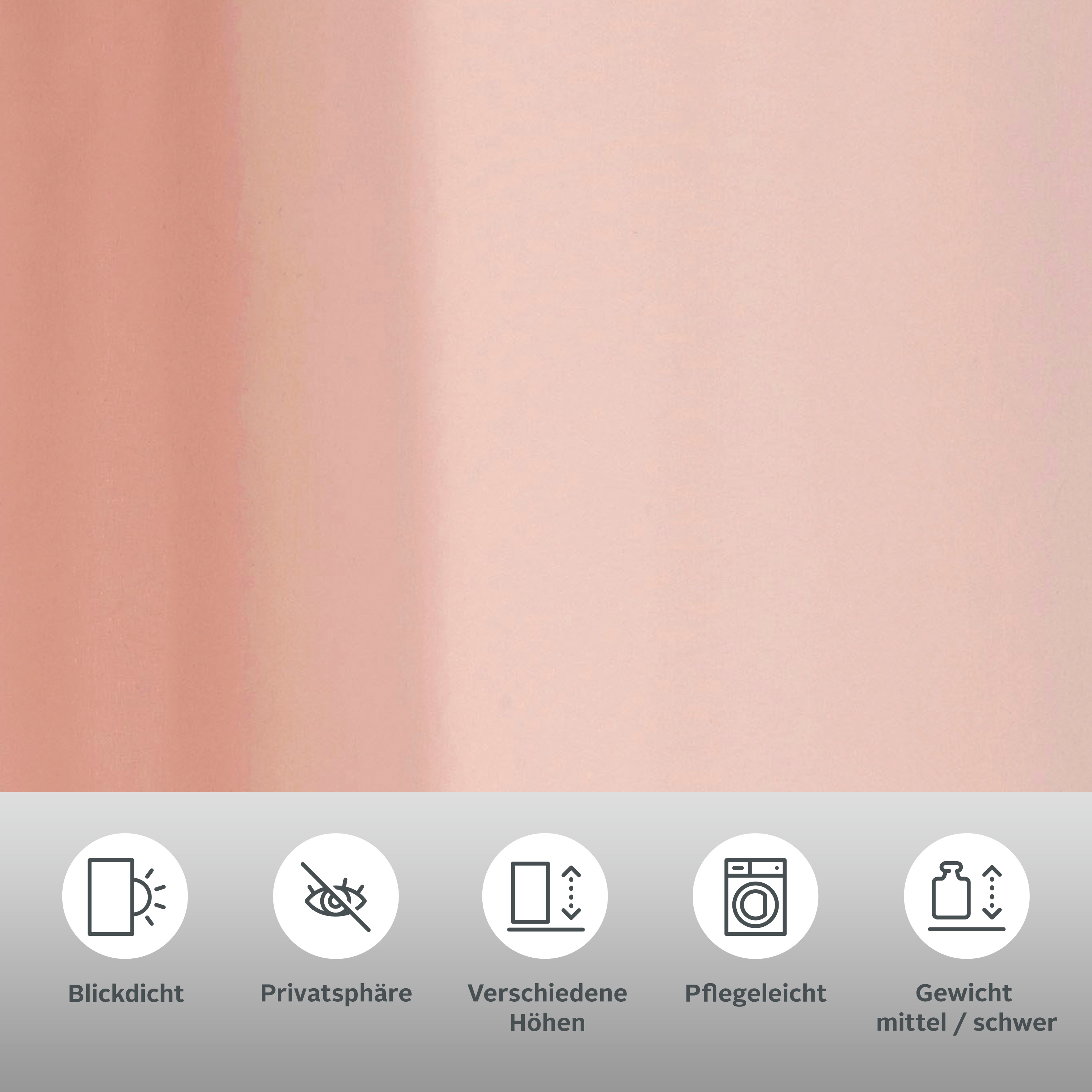 Thumbnail - my home Vorhang "Raja" Ösen 2 Stk. tlg. 2er-Set, Bestseller, einfarbig, modern, pflegeleichte Mikrofaser