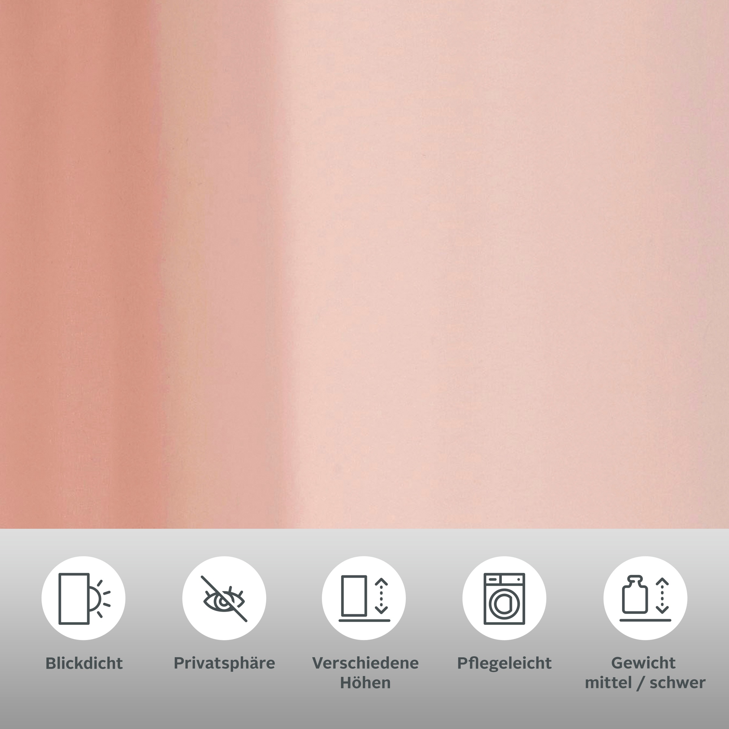 Thumbnail - my home Vorhang "Raja" Ösen 2 Stk. tlg. Blickdichtes Material, Einfache Montage, Pflegeleicht, Ösen Aufhängung