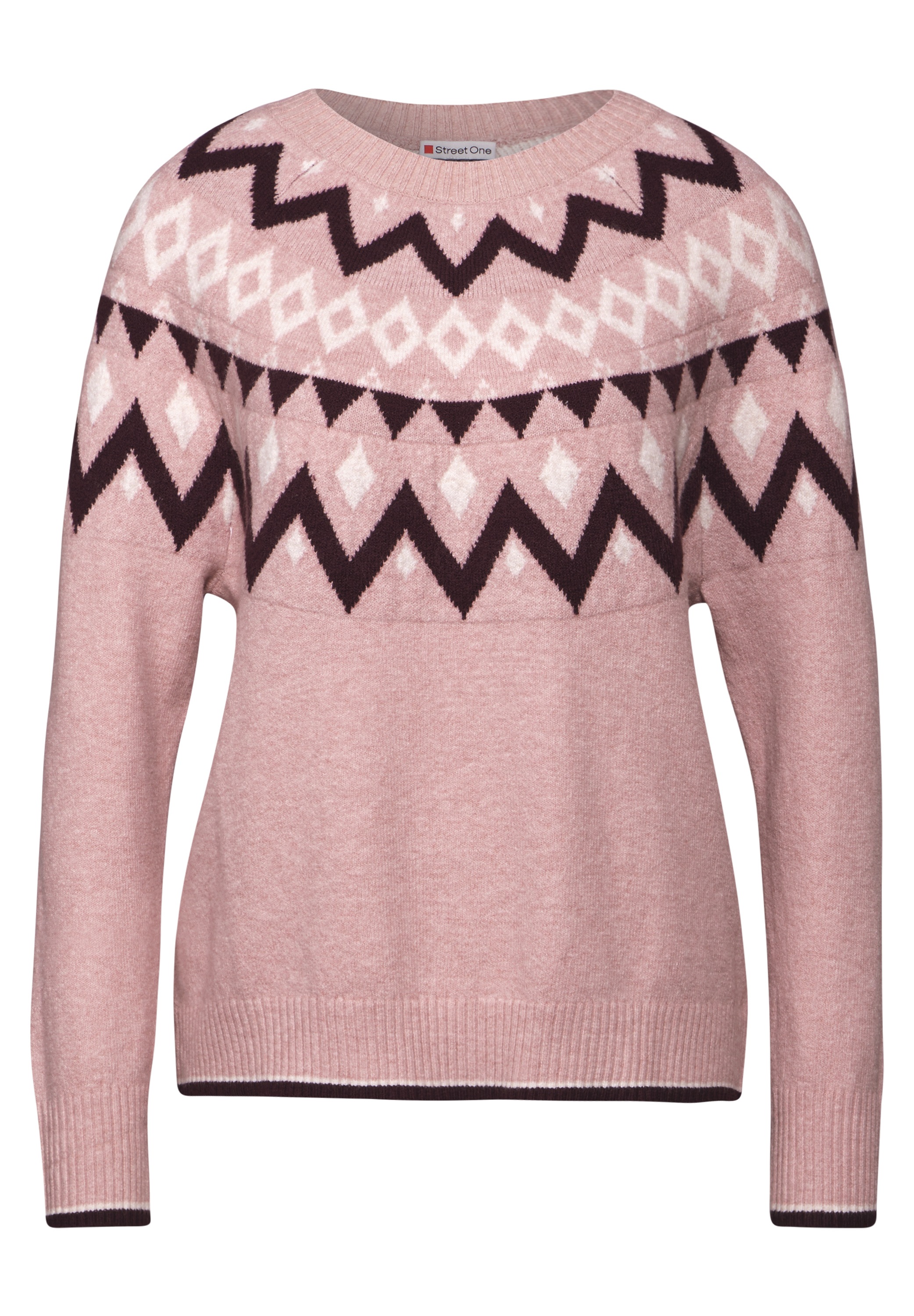 STREET ONE Strickpullover, mit Stehkragen