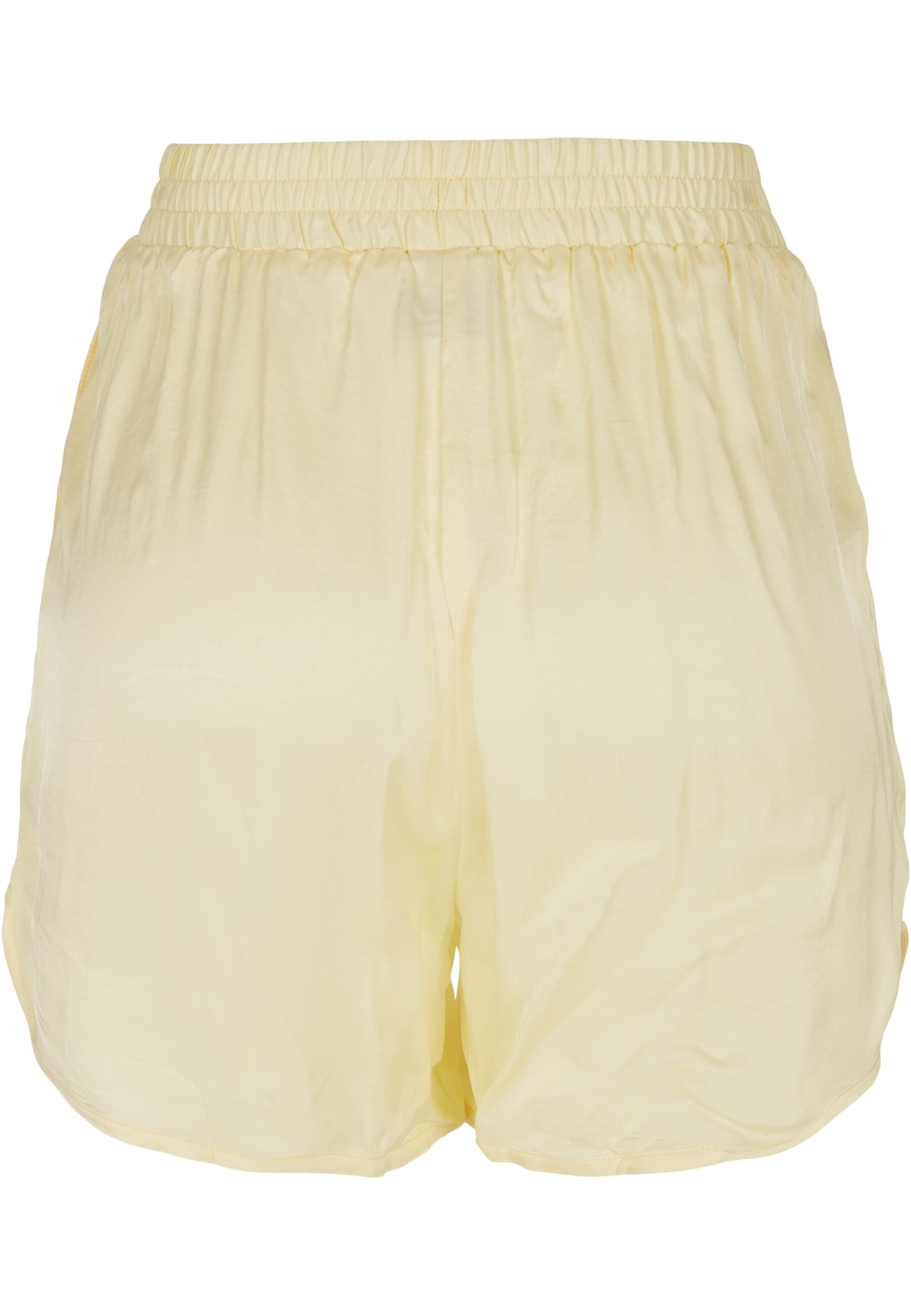 URBAN CLASSICS Shorts »Urban Classics Damen Ladies Viscose Satin Resort Shorts«, (1 tlg.)