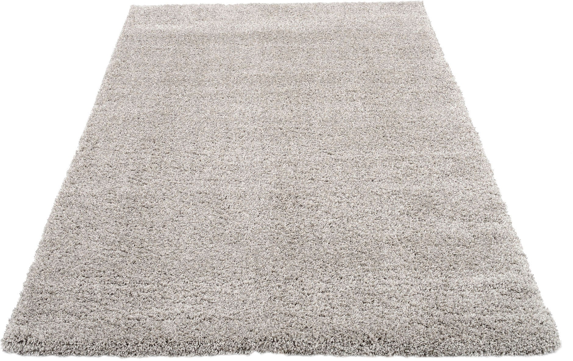 Hochflor-Teppich OCI DIE TEPPICHMARKE "LOBBY SHAGGY", grau, B:80cm H:52mm L:150cm, Polypropylen (PP), Teppiche, Langflor, Shaggy, robust, alle Räume