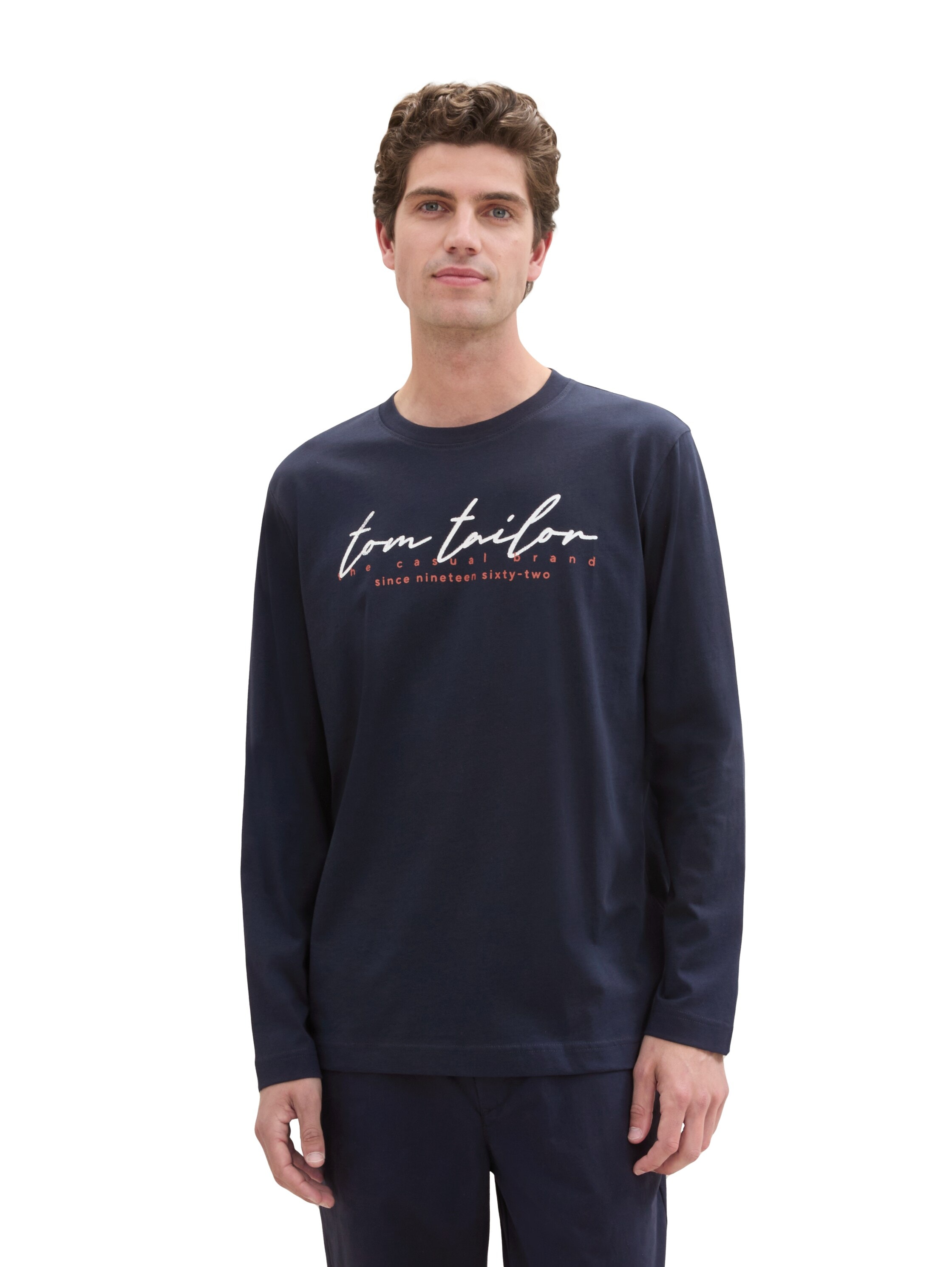 TOM TAILOR Langarmshirt, mit Logo-Print günstig online kaufen