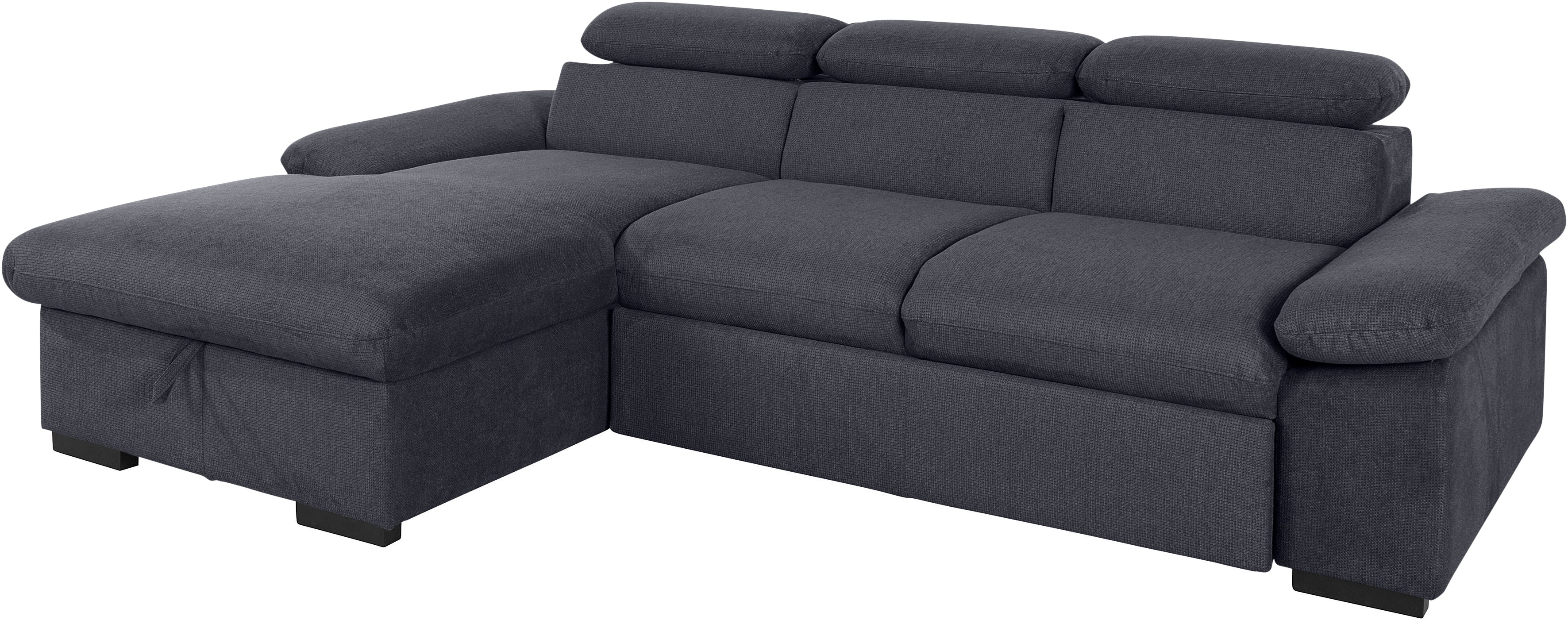 Thumbnail - COTTA Ecksofa "Lola L-Form mit Kopfteilfunktion & Hocker", (Set, mit Hocker), wahlweise mit Bettfunktion, Bettkasten & A...